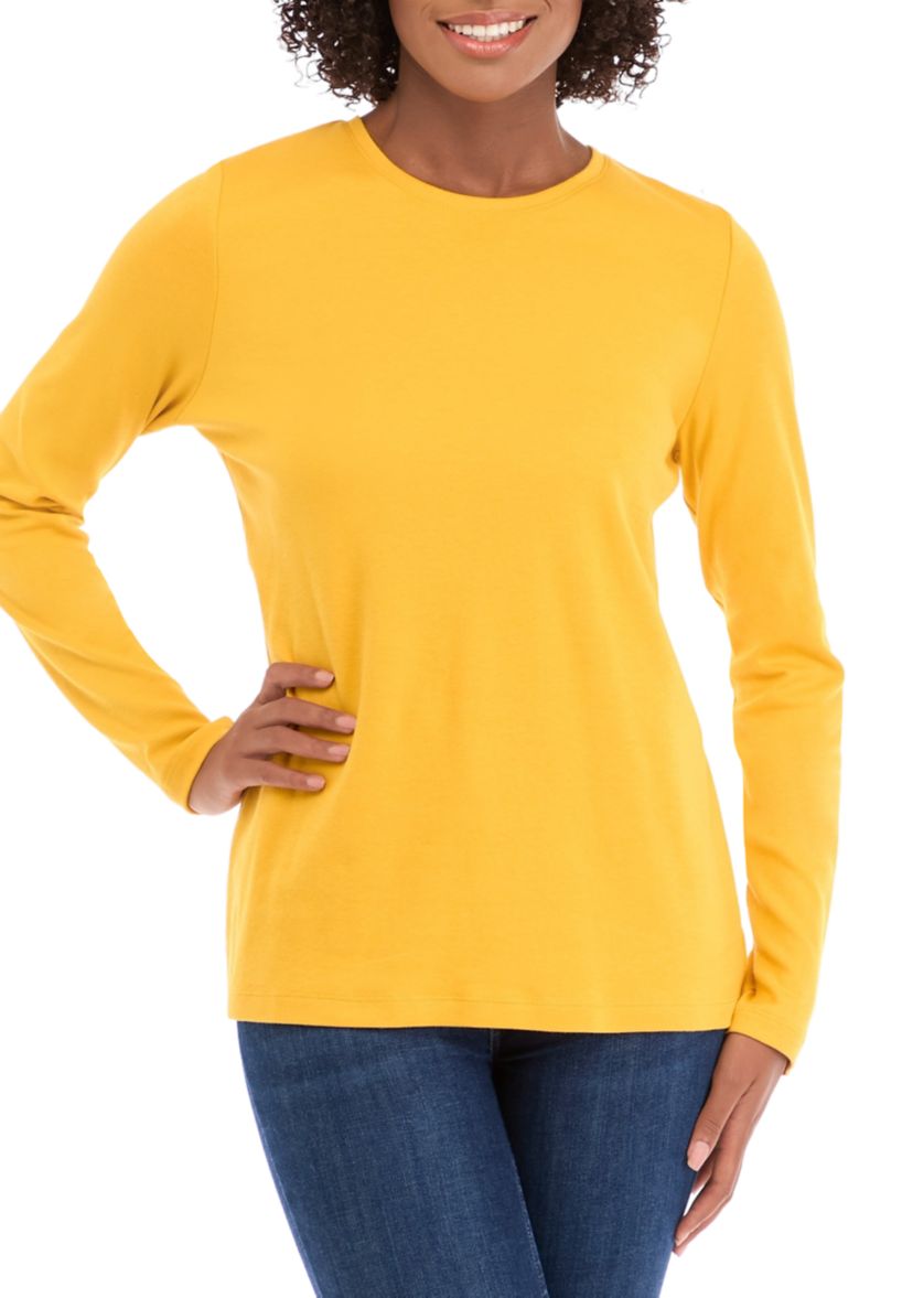 Womens Long Sleeve Crew Neck T-Shirt