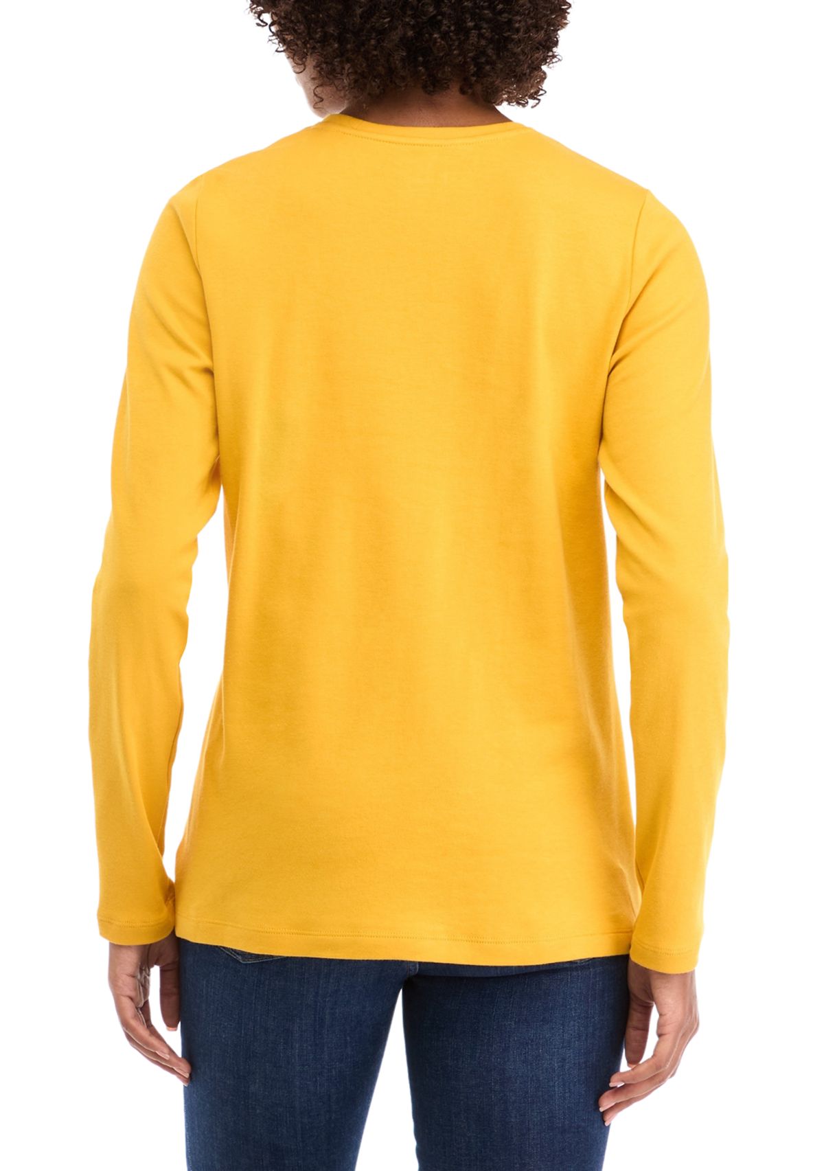 Womens Long Sleeve Crew Neck T-Shirt