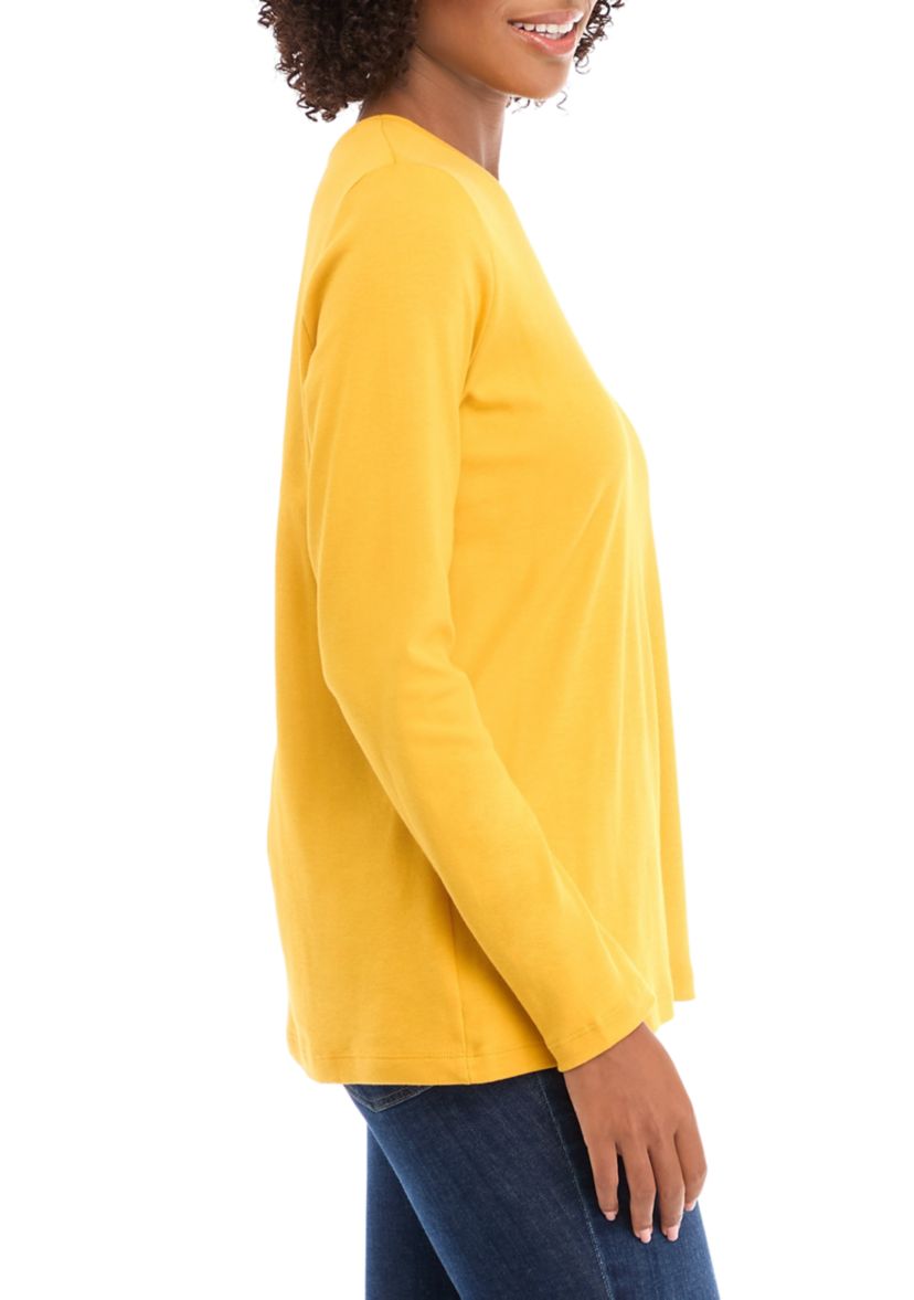 Womens Long Sleeve Crew Neck T-Shirt