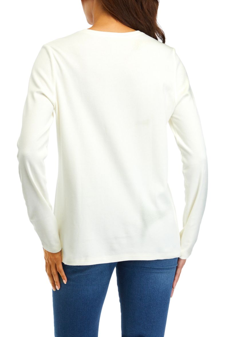 Womens Long Sleeve Graphic T-Shirt