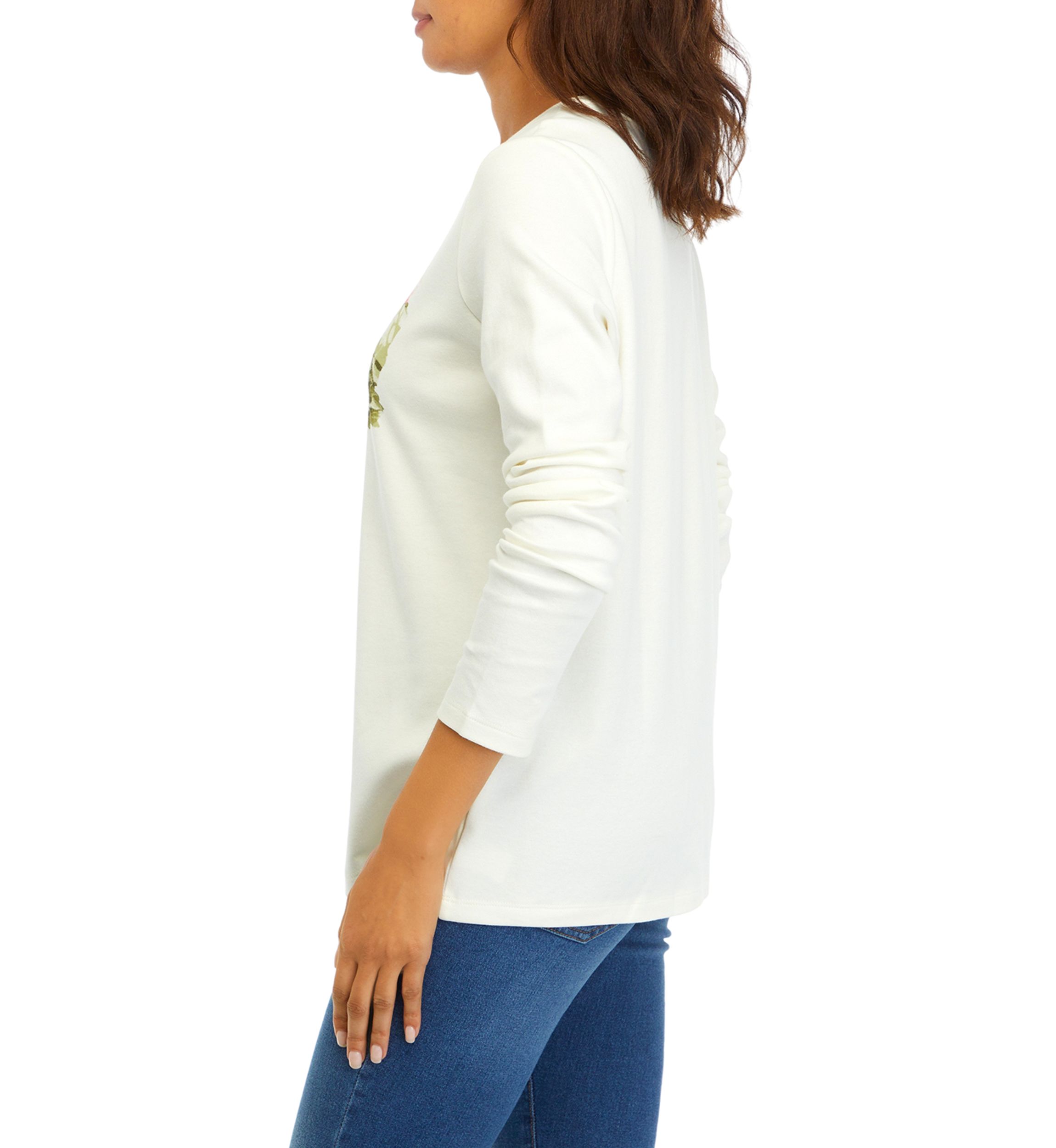 Womens Long Sleeve Graphic T-Shirt