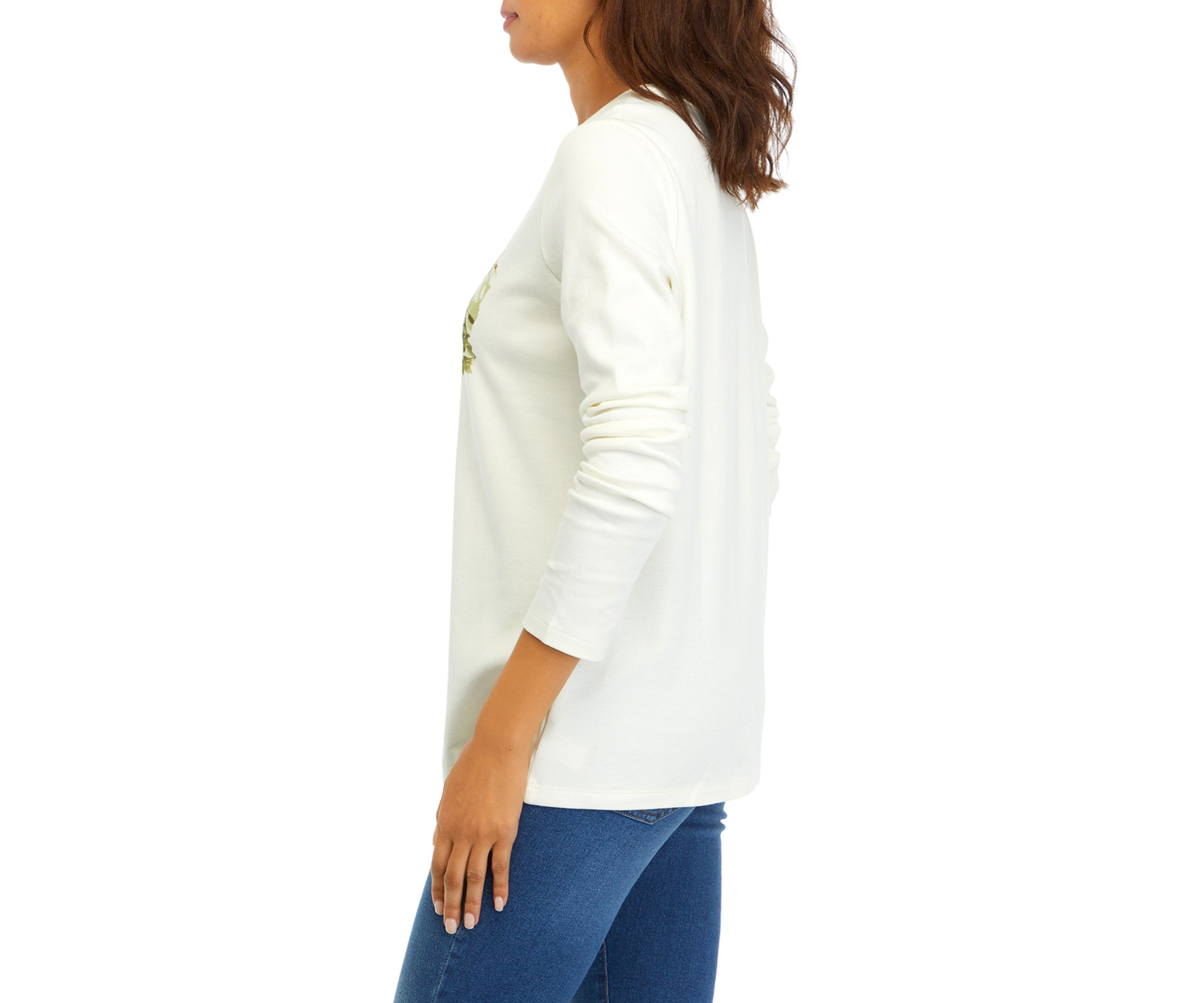 Womens Long Sleeve Graphic T-Shirt