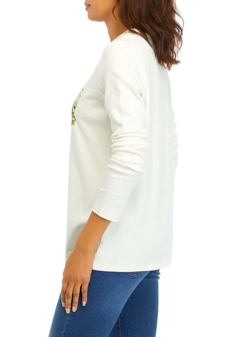 Womens Long Sleeve Graphic T-Shirt