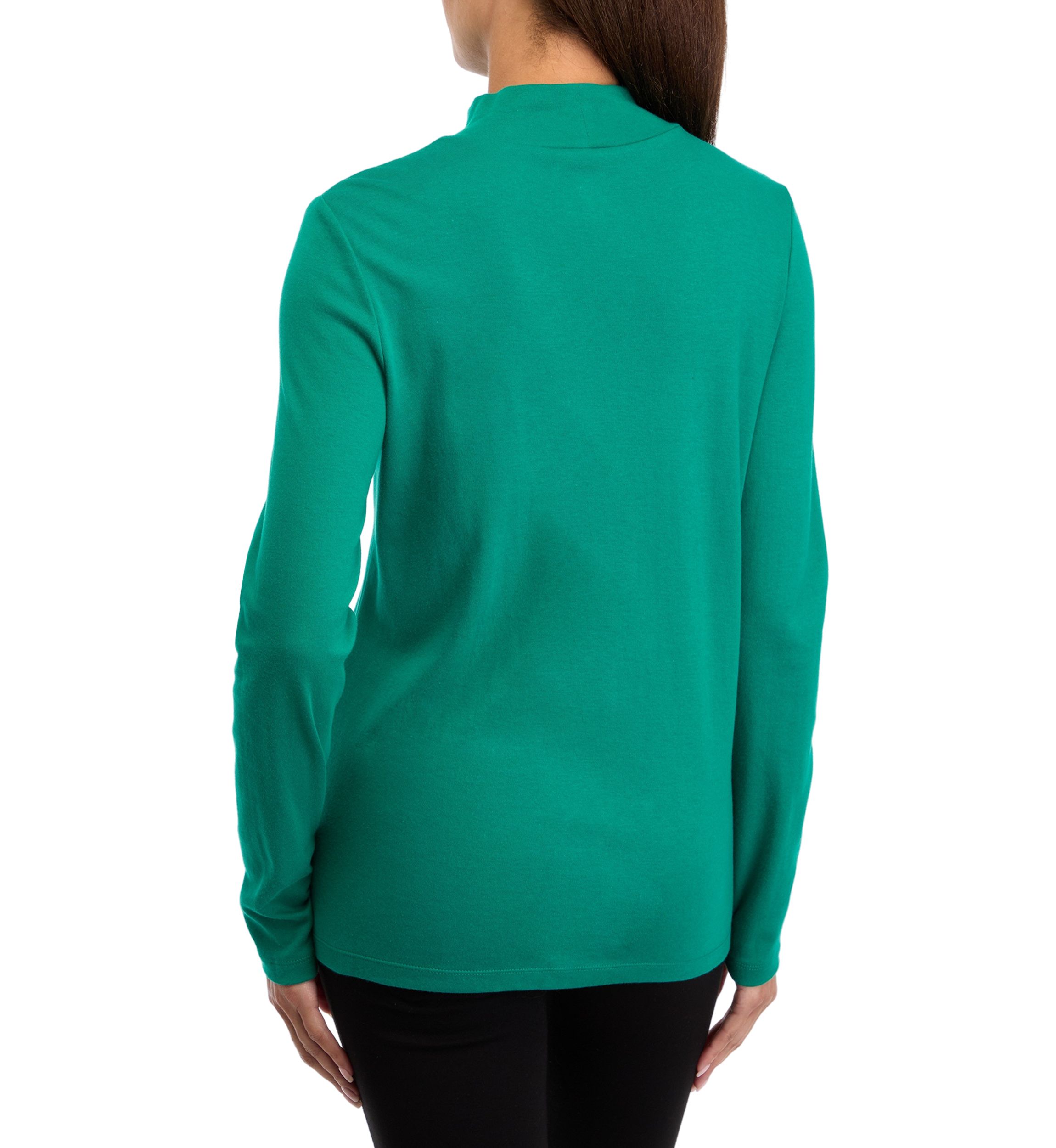 Womens Long Sleeve Mock Neck Top 