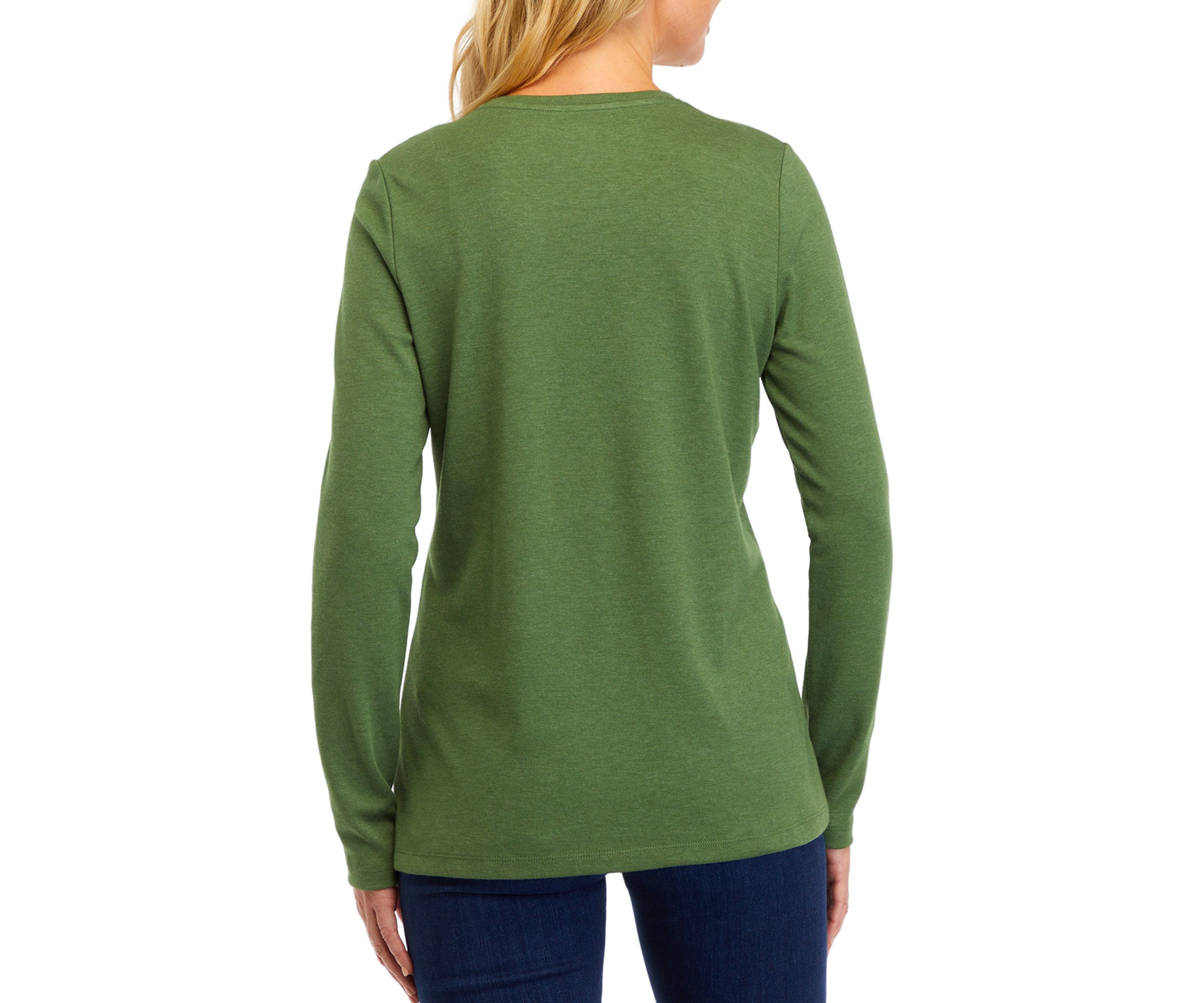 Womens Long Sleeve Autumn Graphic T-Shirt 