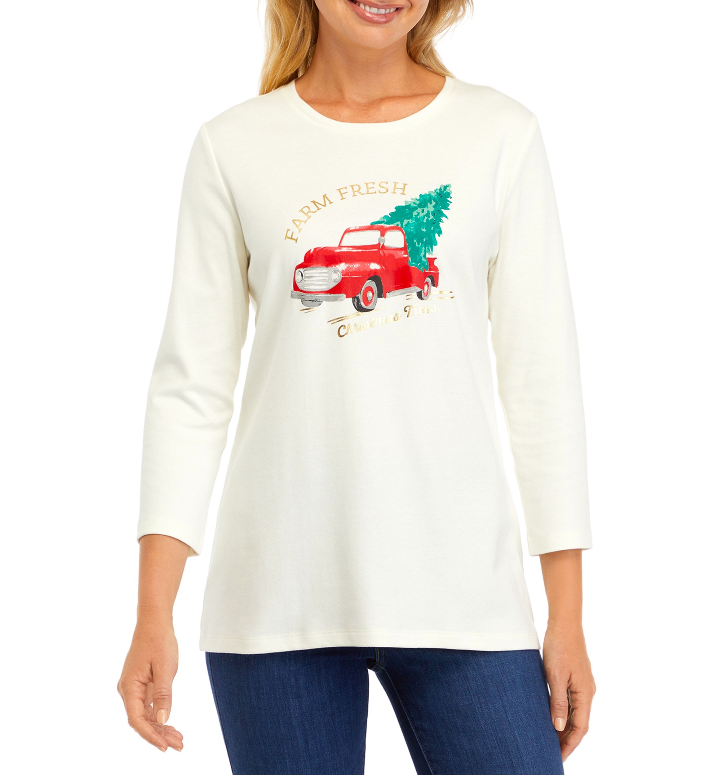 Womens Farm Fresh Graphic T-Shirt