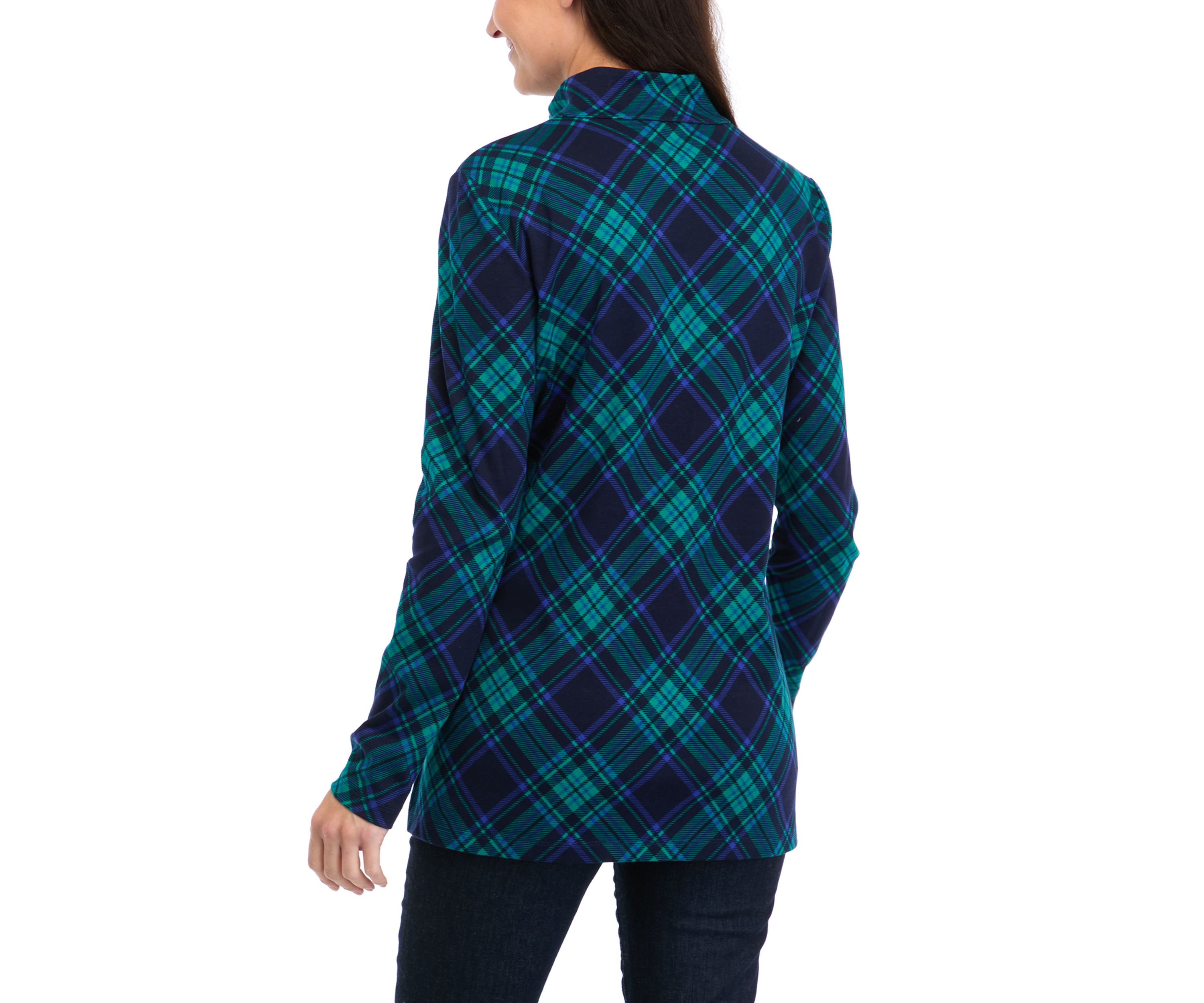 Womens Mock Neck Henley Shirt
