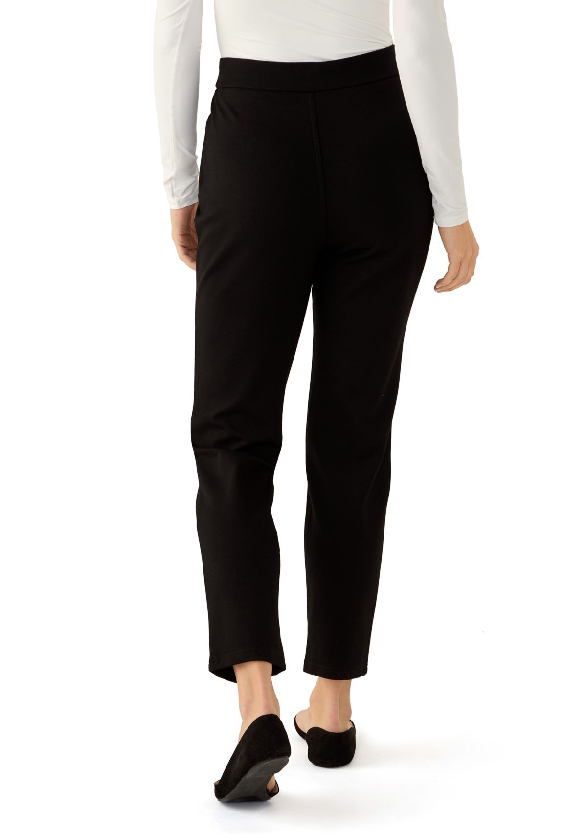Womens Pull On Ponte Pants