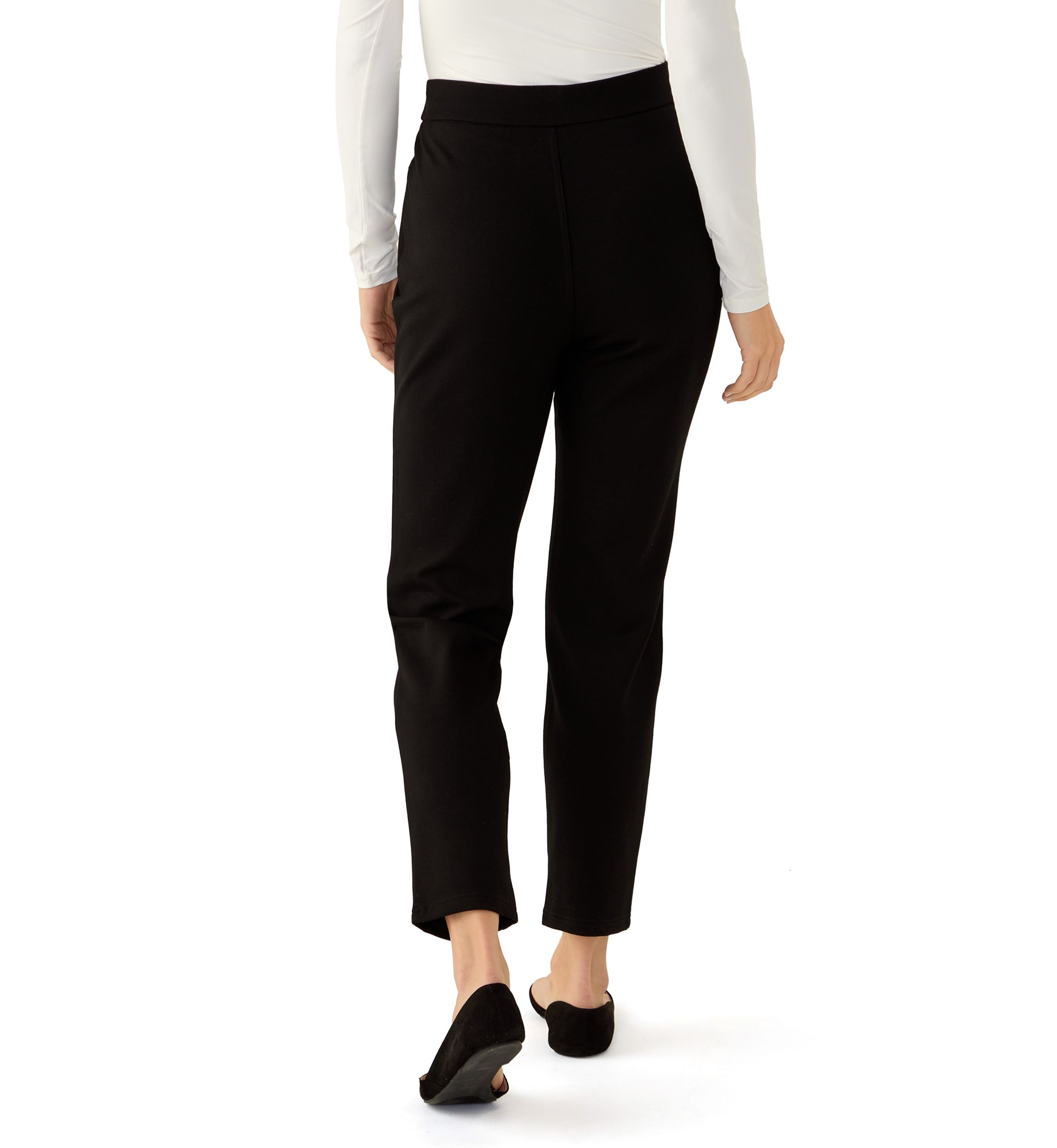 Womens Pull On Ponte Pants