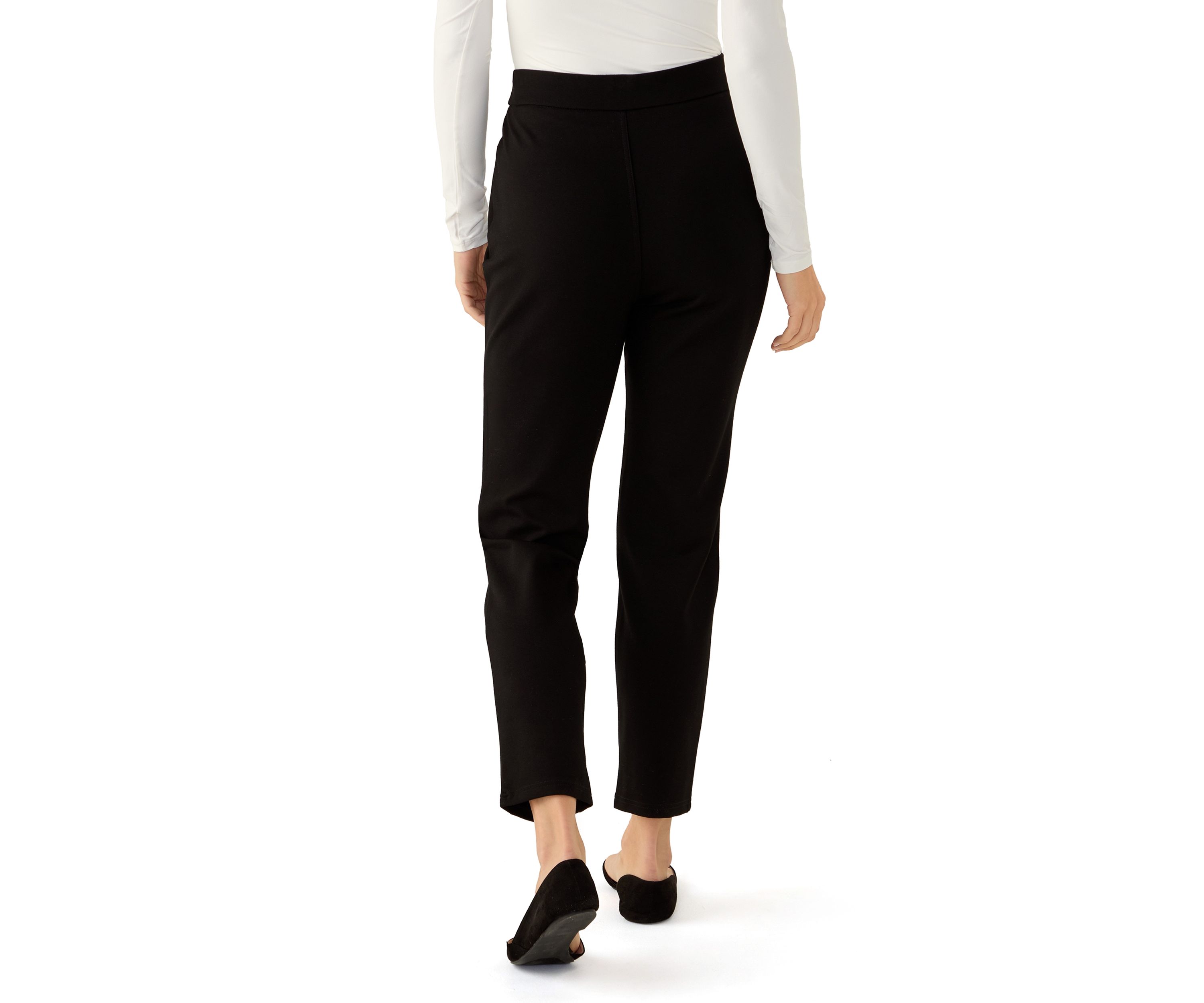 Womens Pull On Ponte Pants