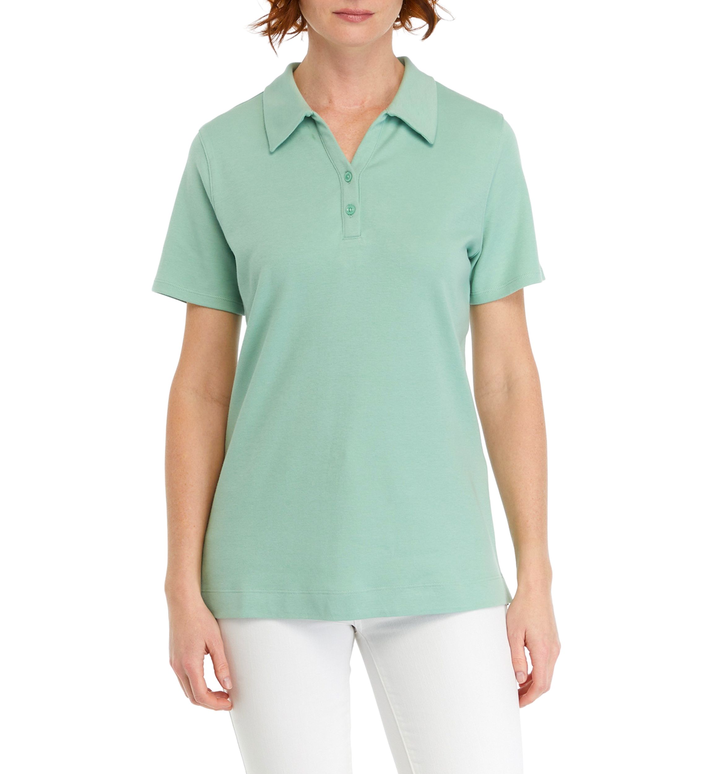 Womens Short Sleeve Fashion Polo Shirt