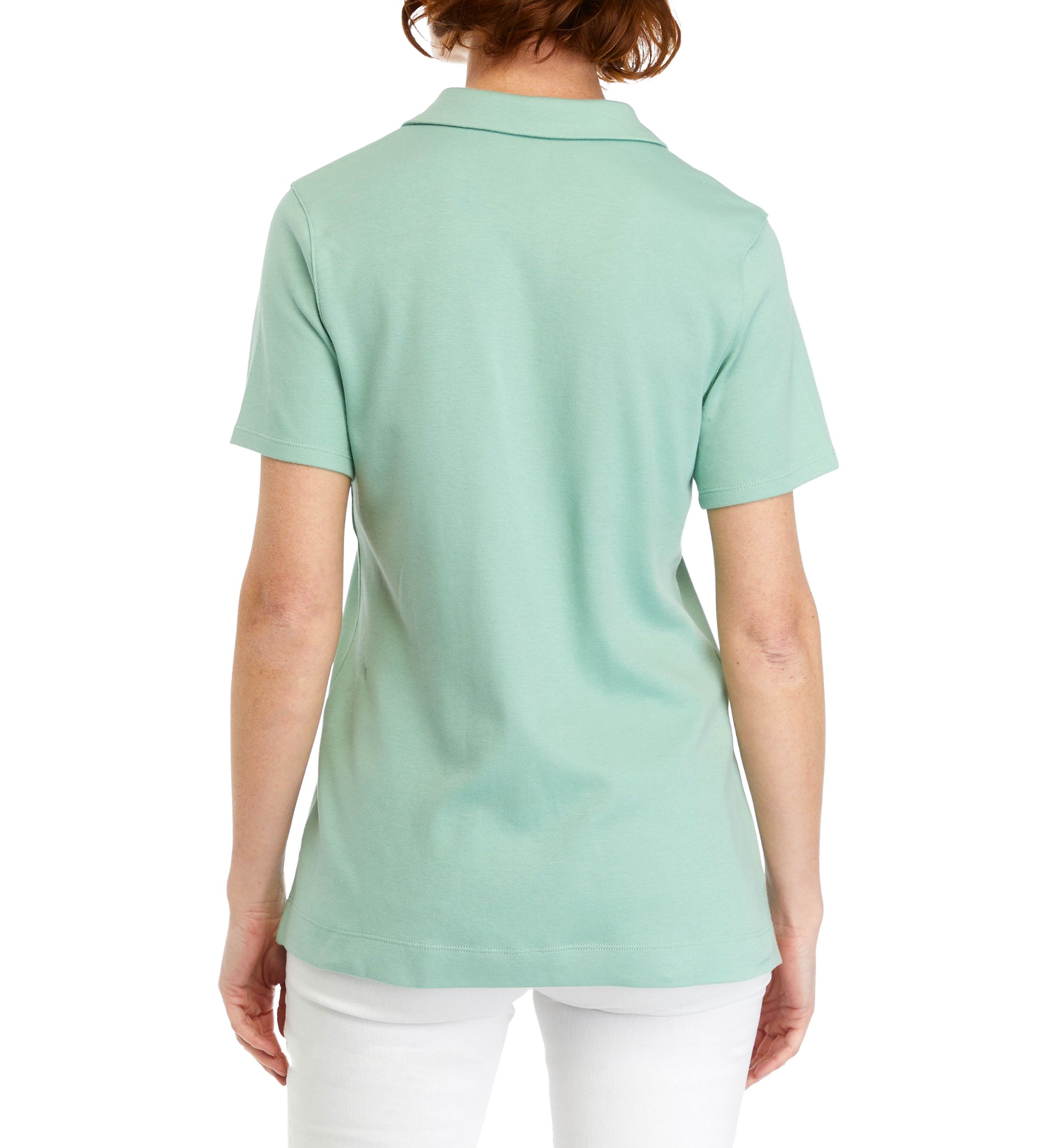 Womens Short Sleeve Fashion Polo Shirt