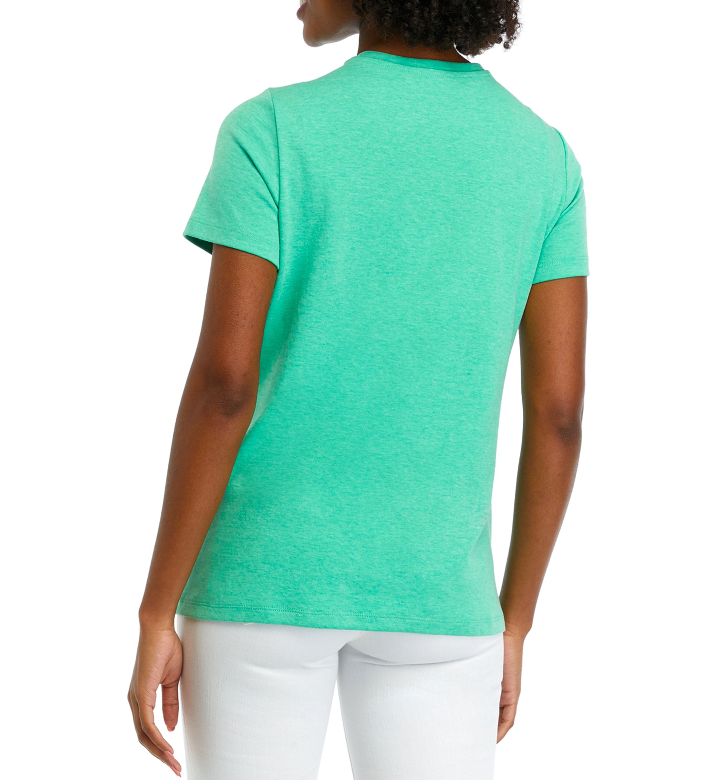 Womens V-Neck Solid Top