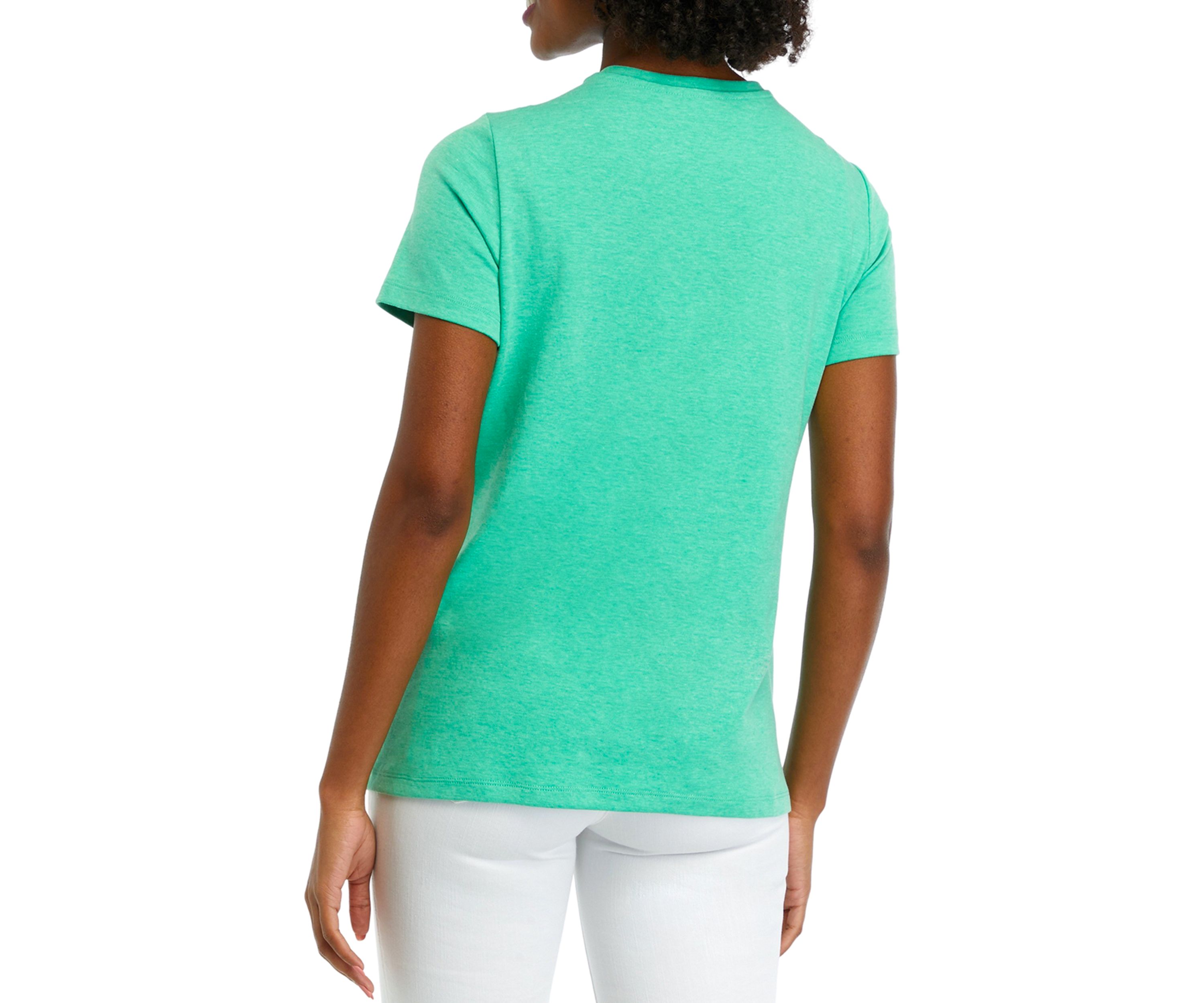 Womens V-Neck Solid Top