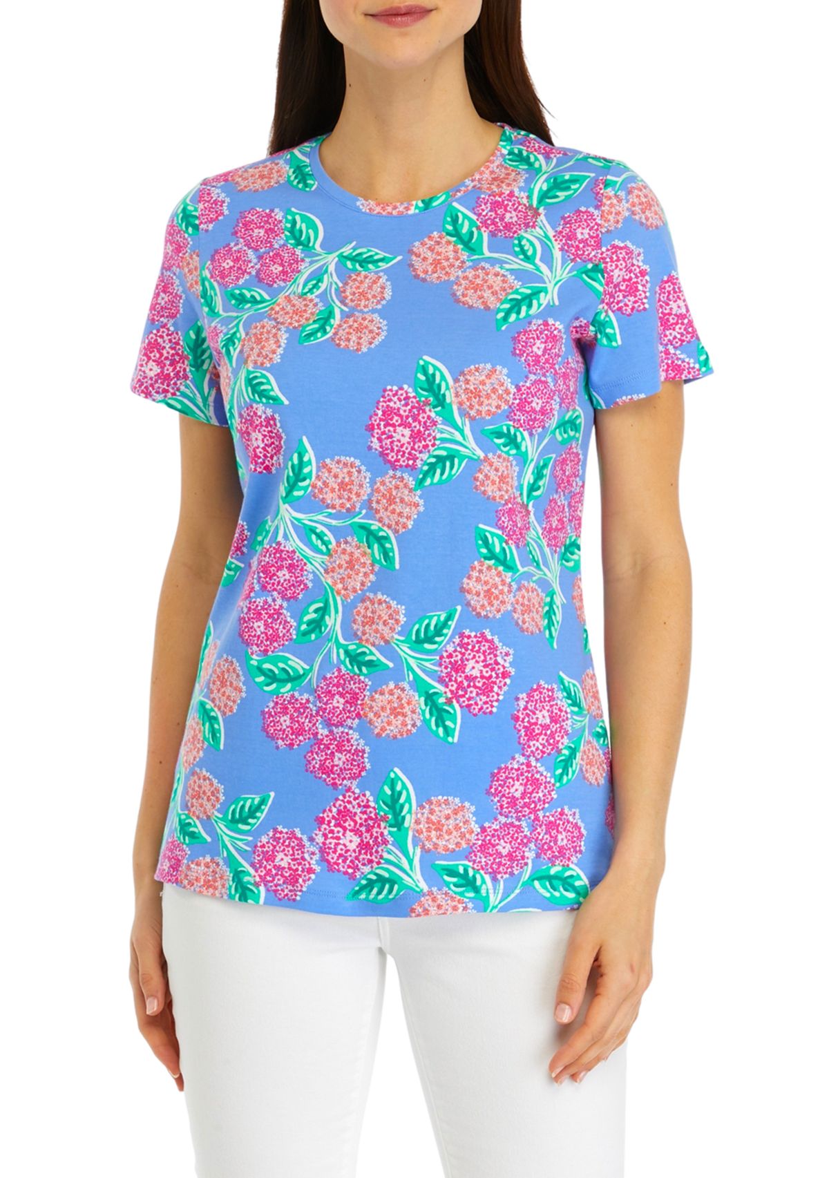 Womens Short Sleeve Printed Shirt 