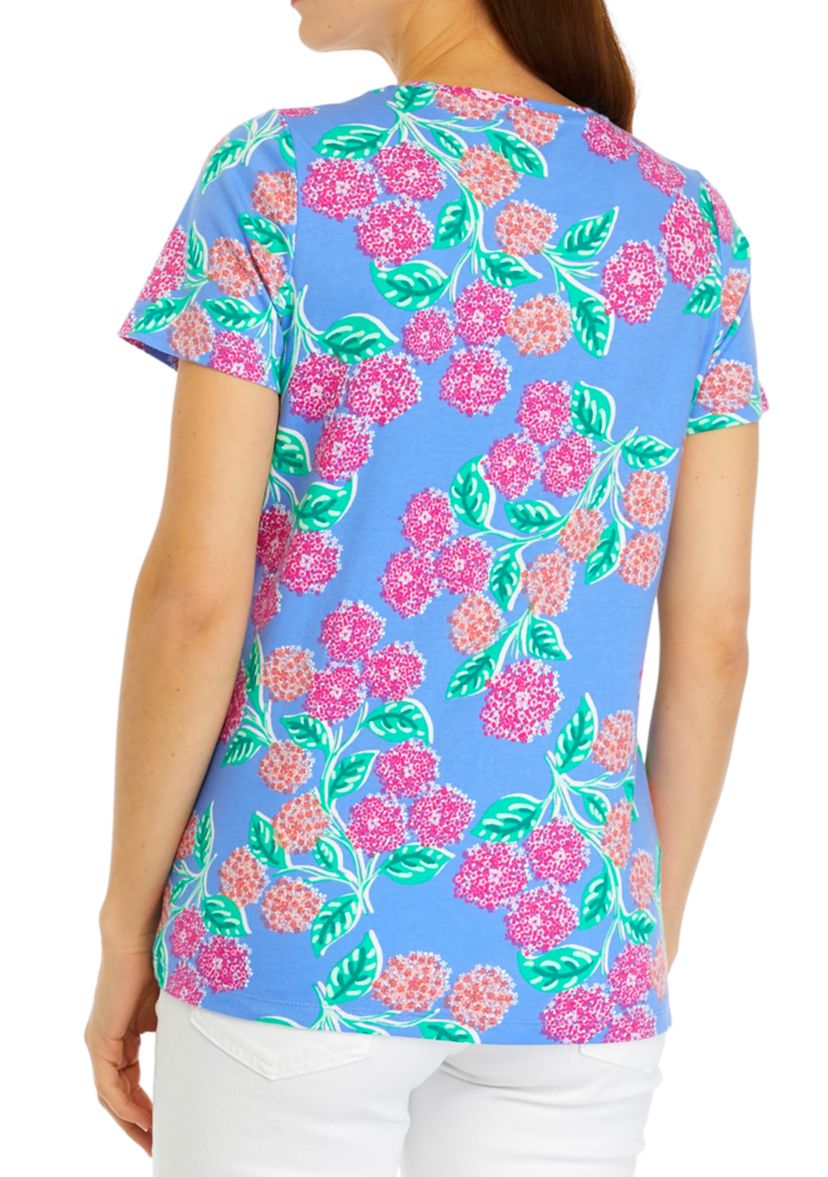 Womens Short Sleeve Printed Shirt 