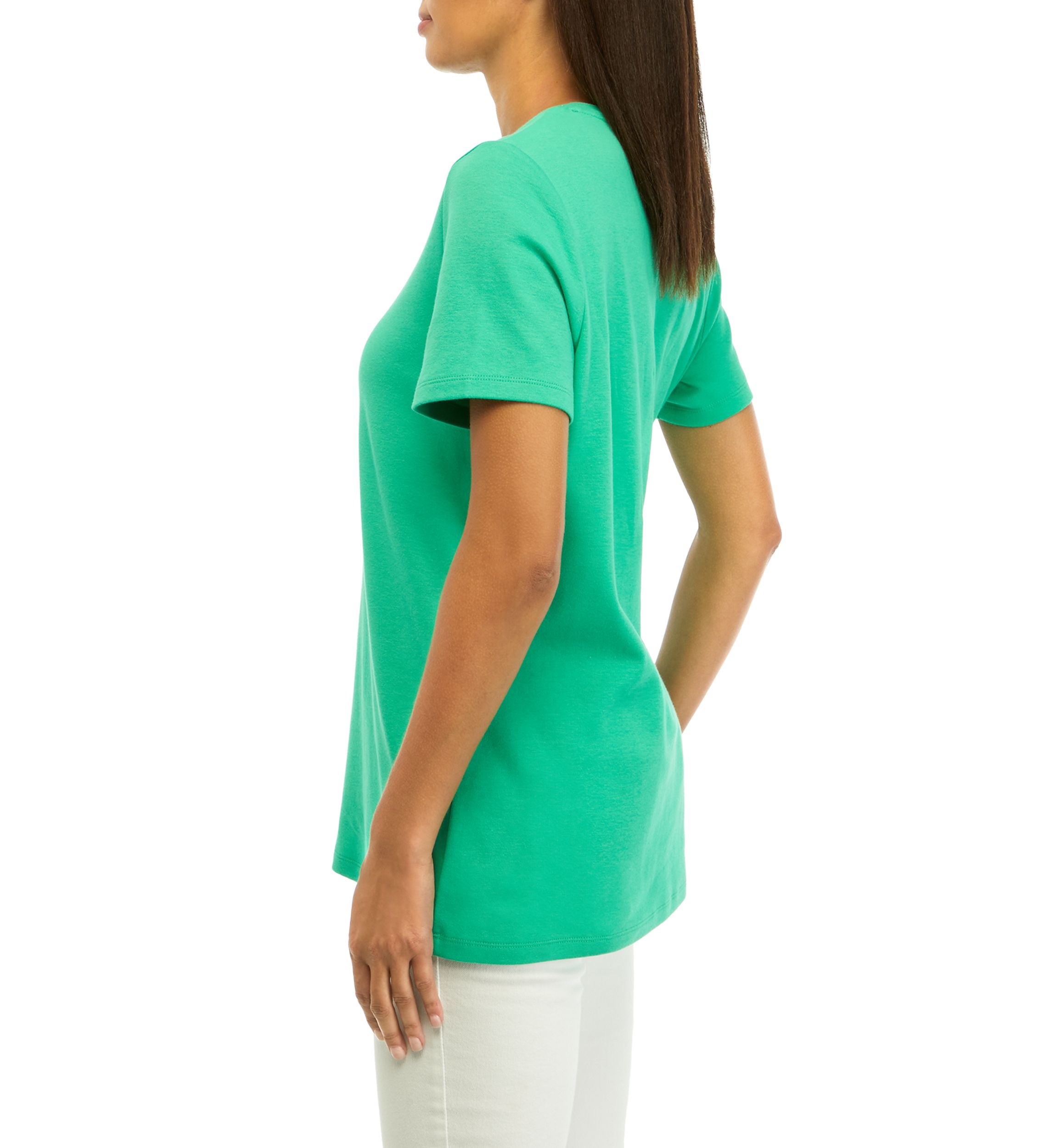 Womens Short Sleeve Crew Neck Graphic T-Shirt