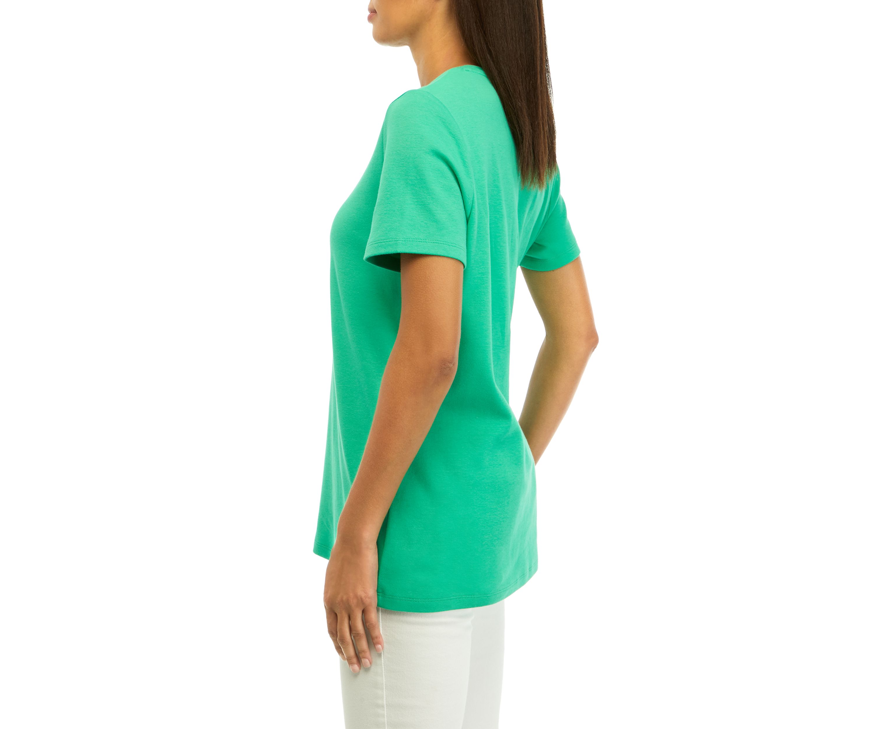 Womens Short Sleeve Crew Neck Graphic T-Shirt