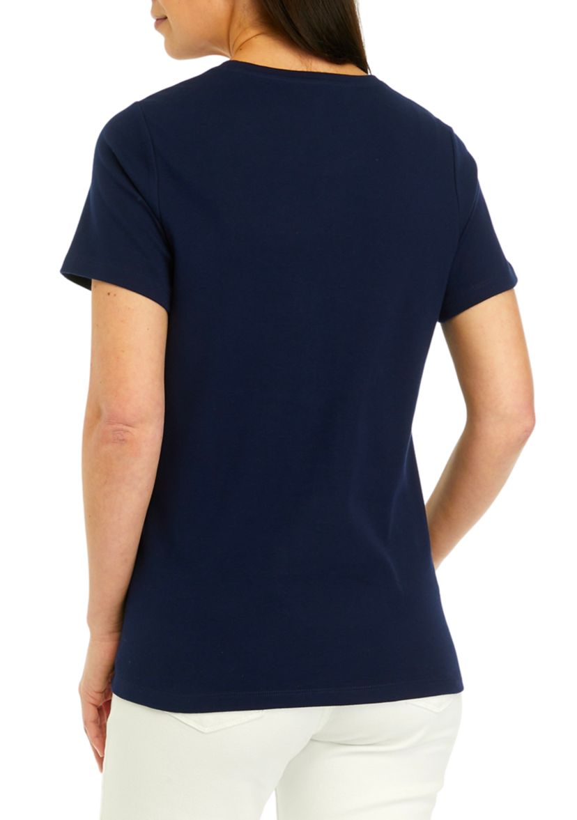 Womens Patriotic Graphic T-Shirt