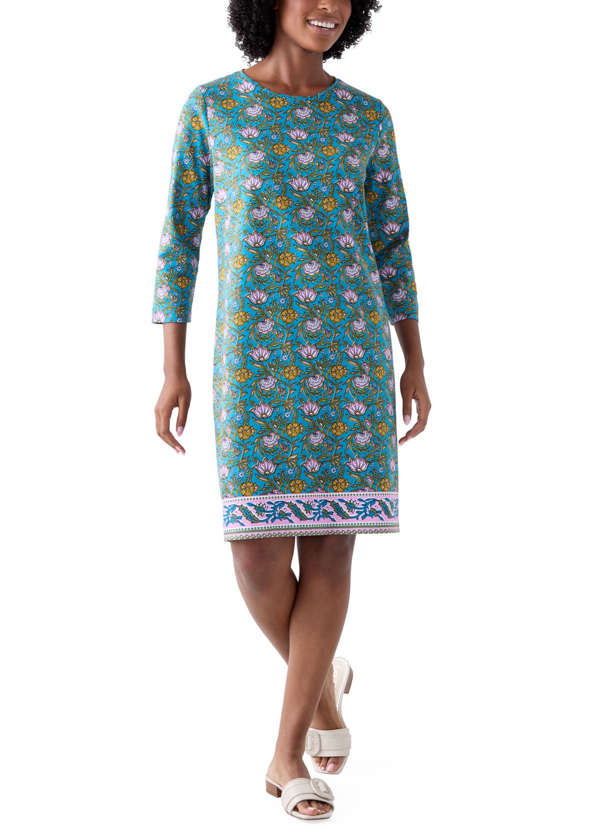 Womens Placement Printed Dress