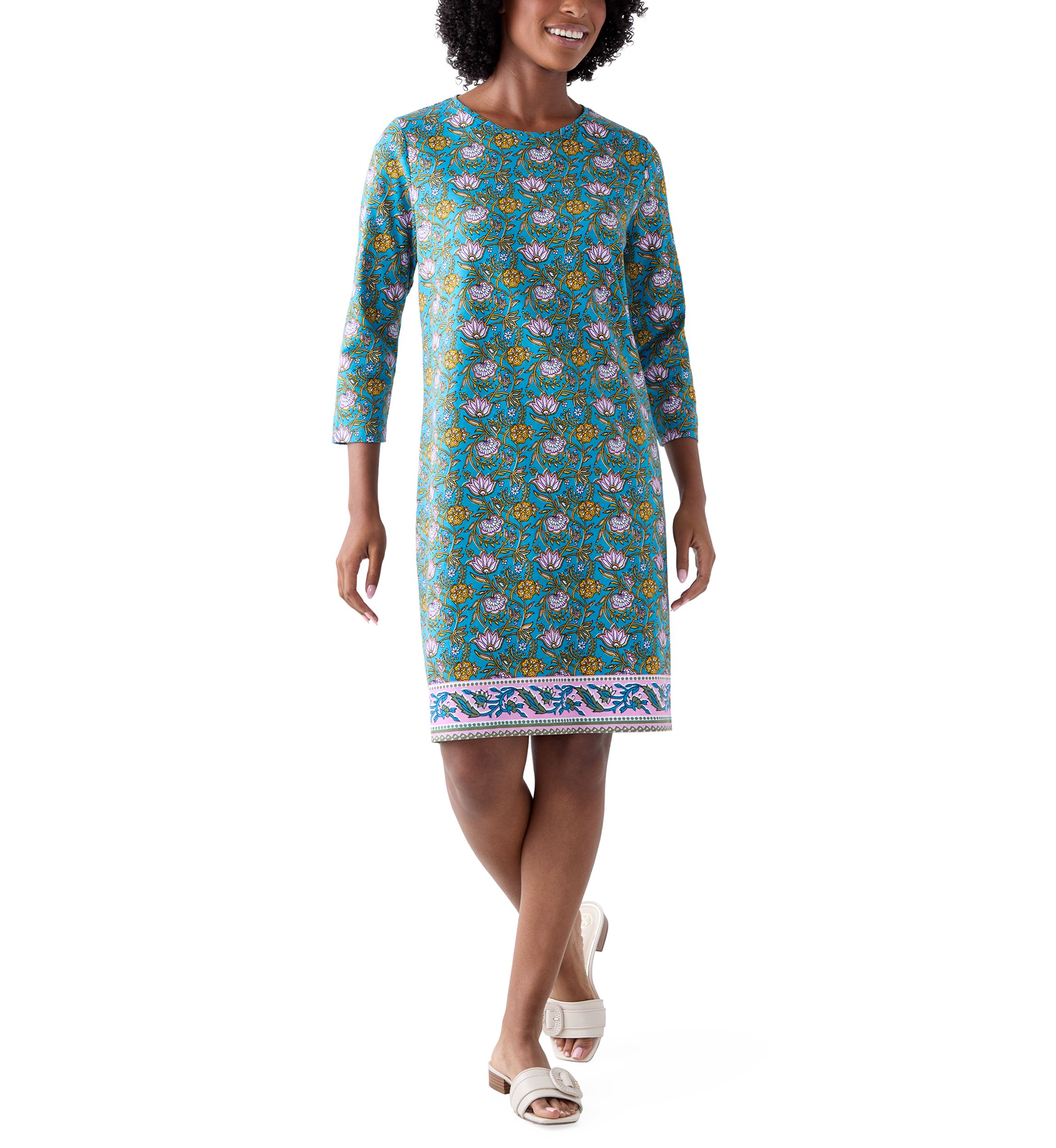 Womens Placement Printed Dress