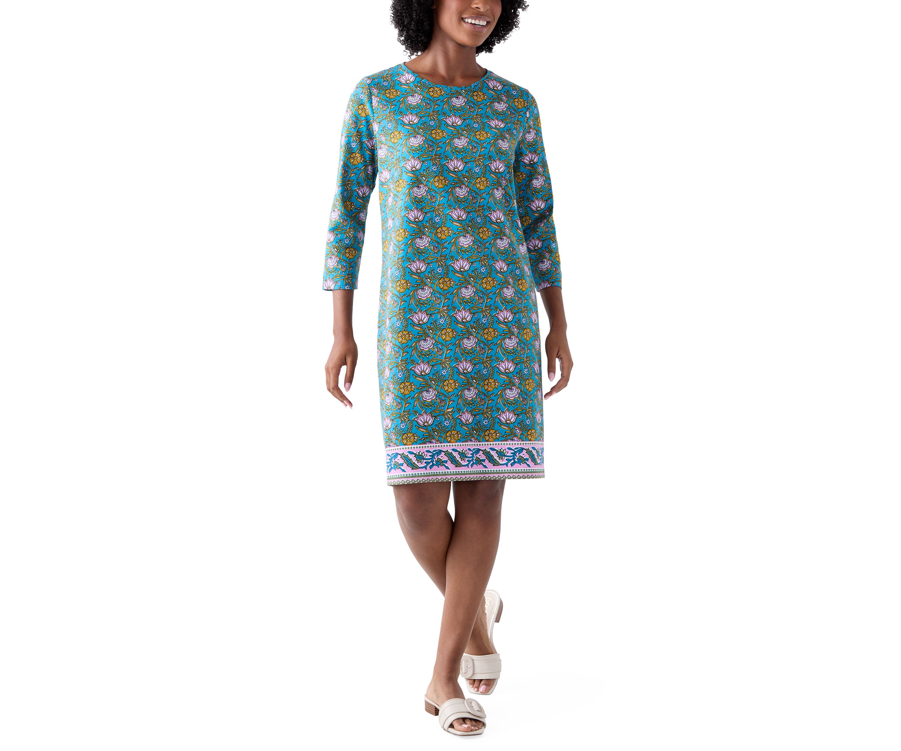 Womens Placement Printed Dress