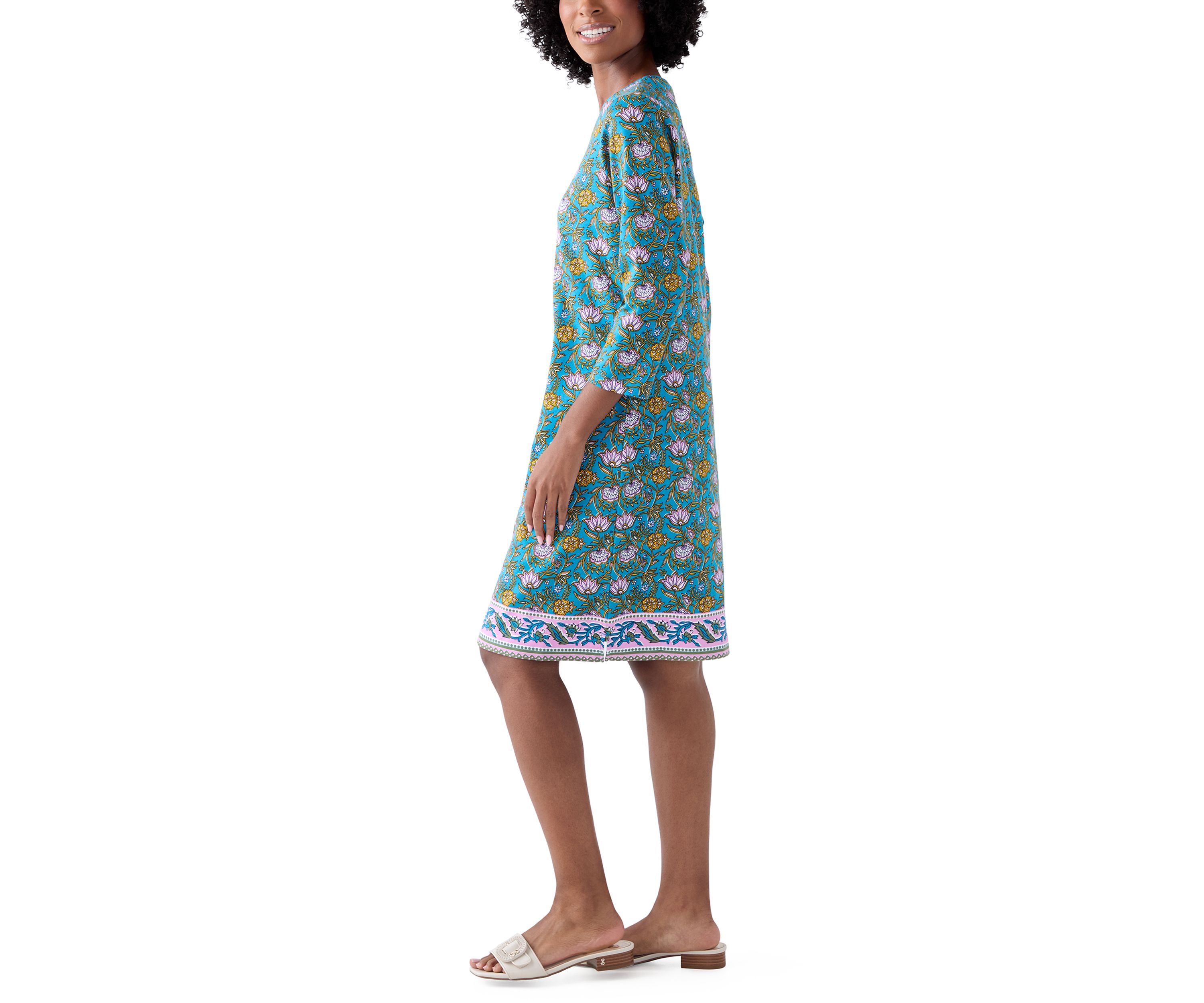 Womens Placement Printed Dress