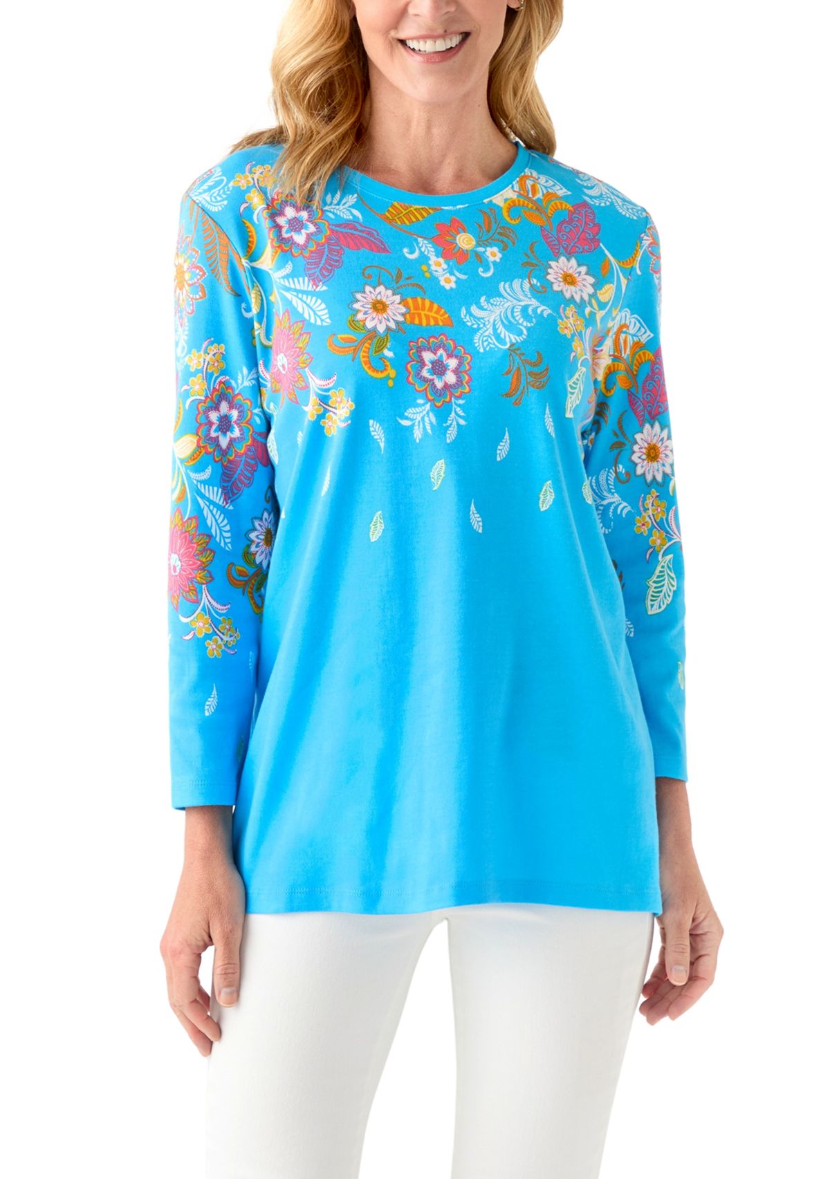 Womens Placement Printed Top