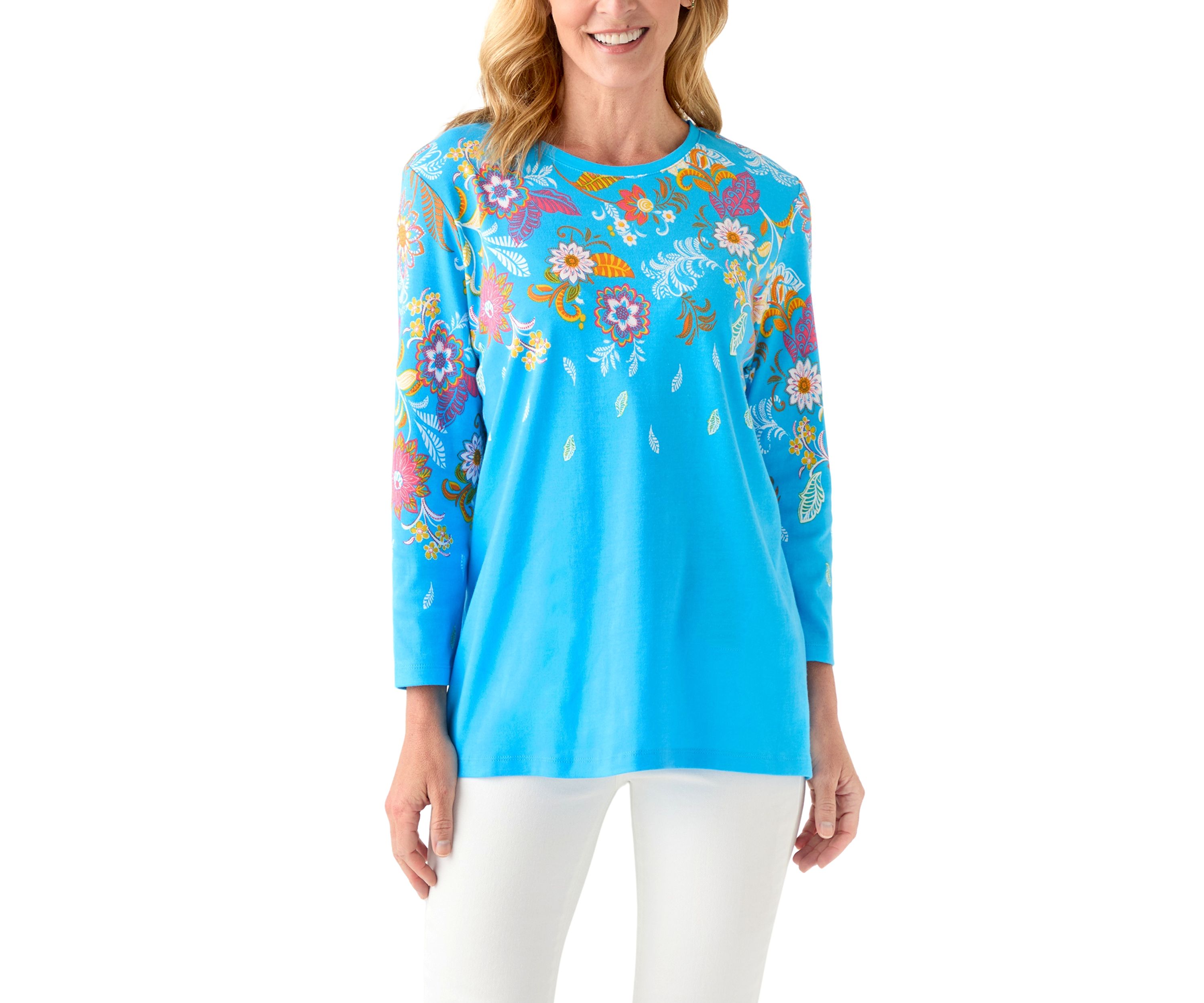 Womens Placement Printed Top