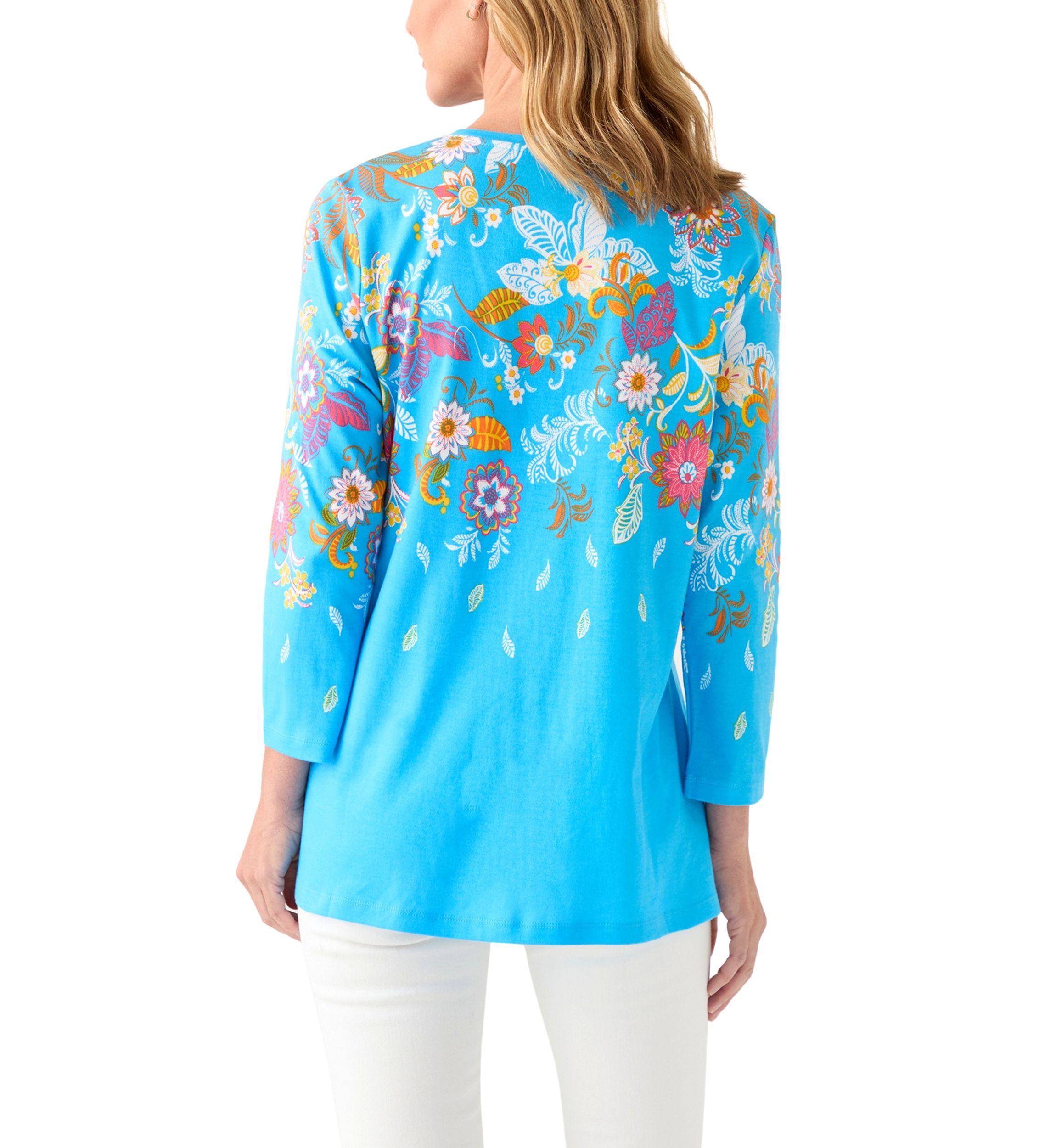 Womens Placement Printed Top