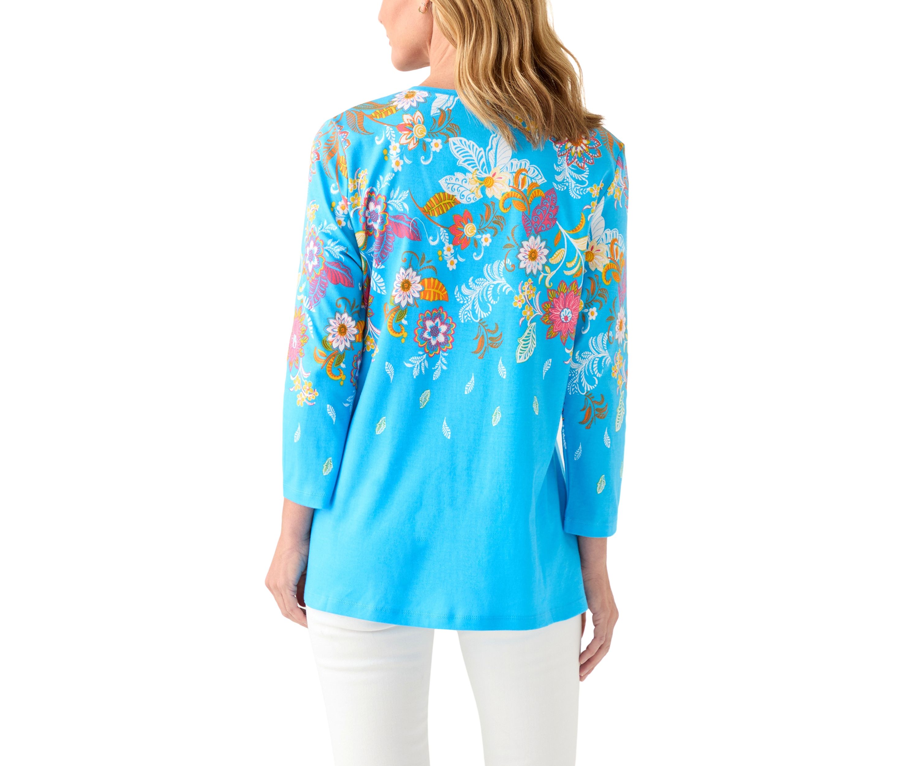 Womens Placement Printed Top