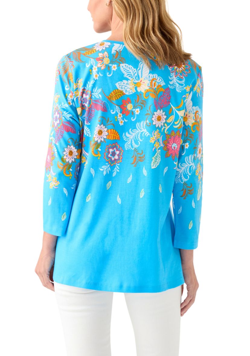 Womens Placement Printed Top
