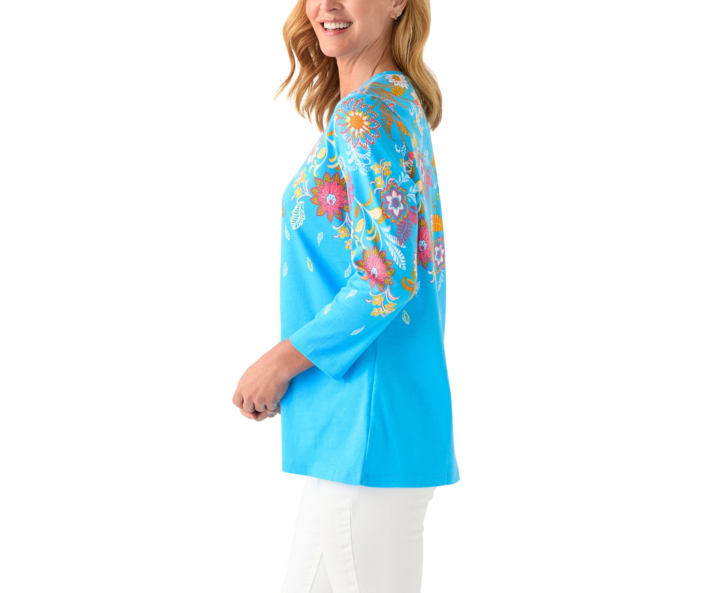 Womens Placement Printed Top