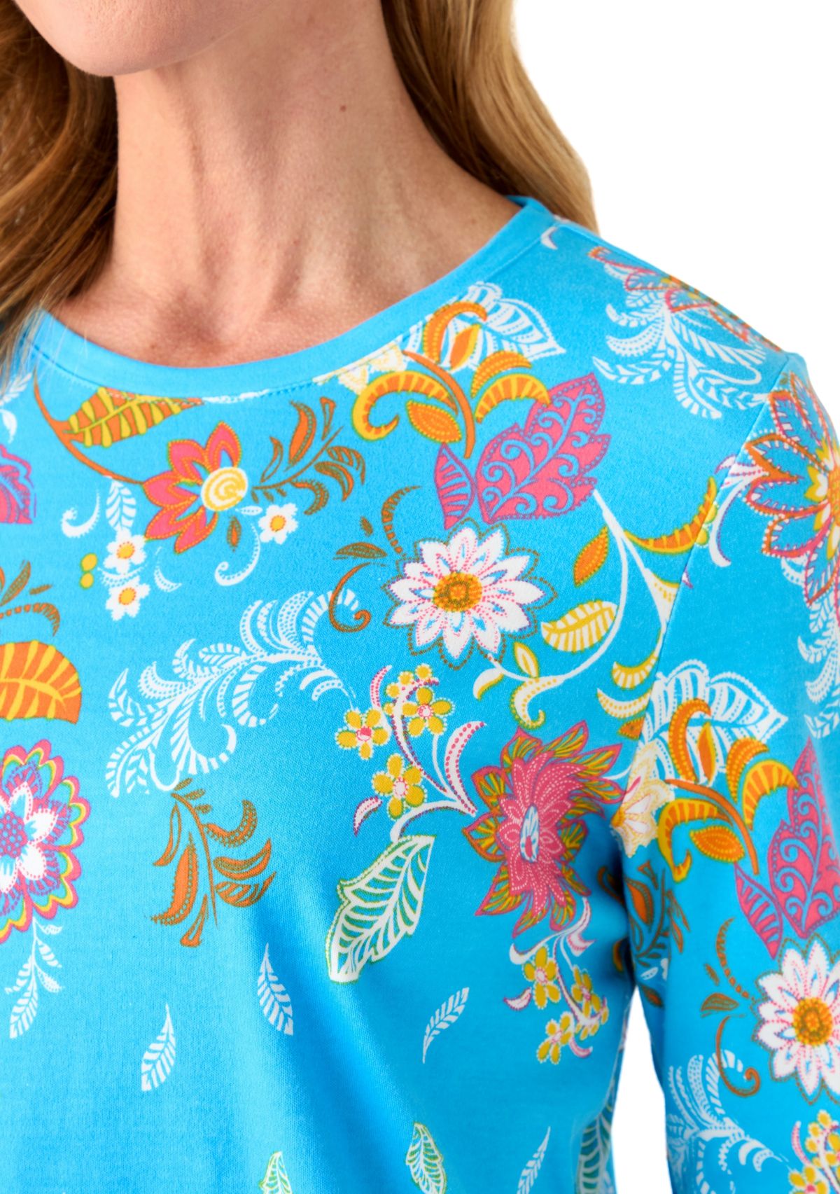 Womens Placement Printed Top