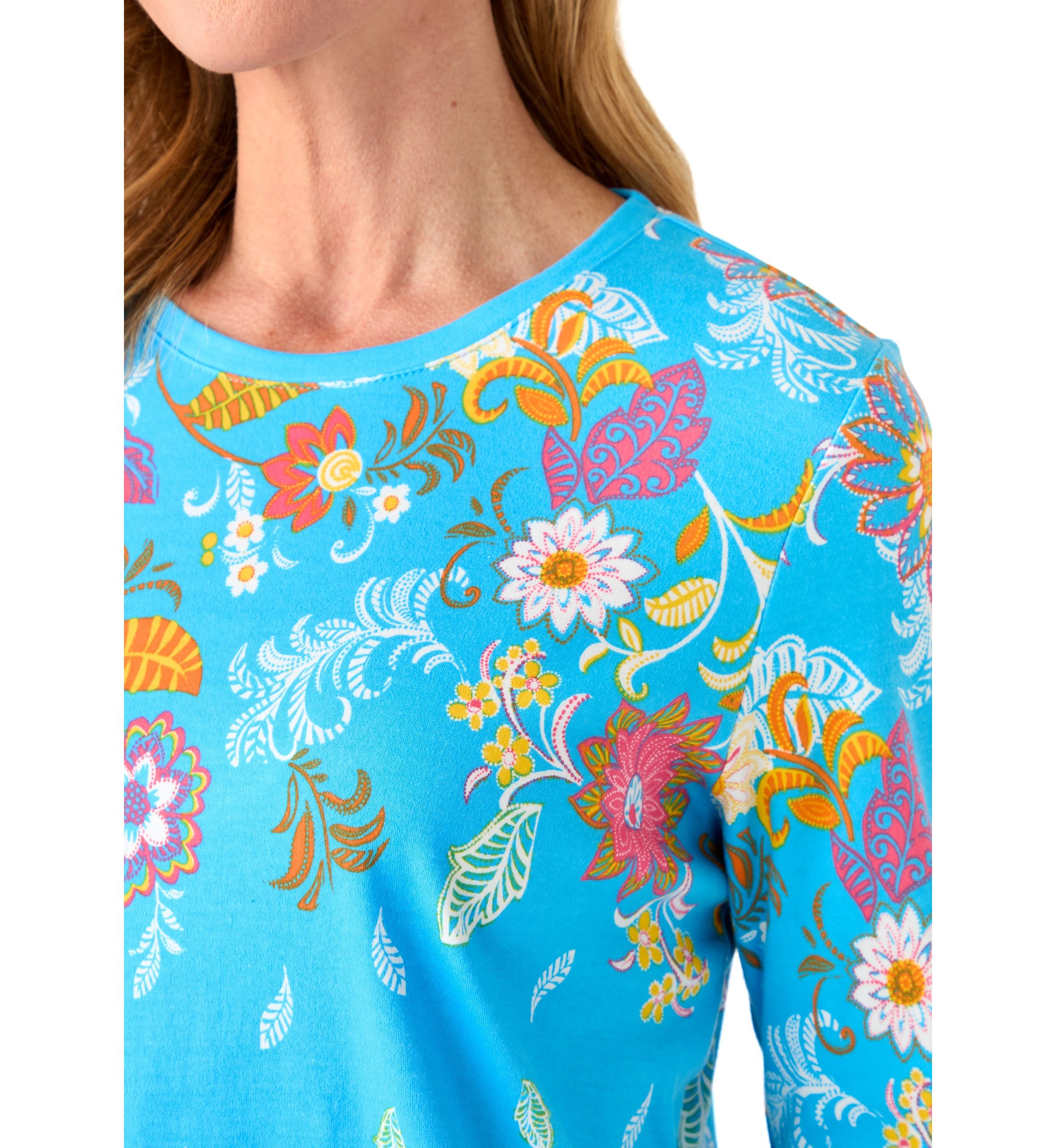 Womens Placement Printed Top