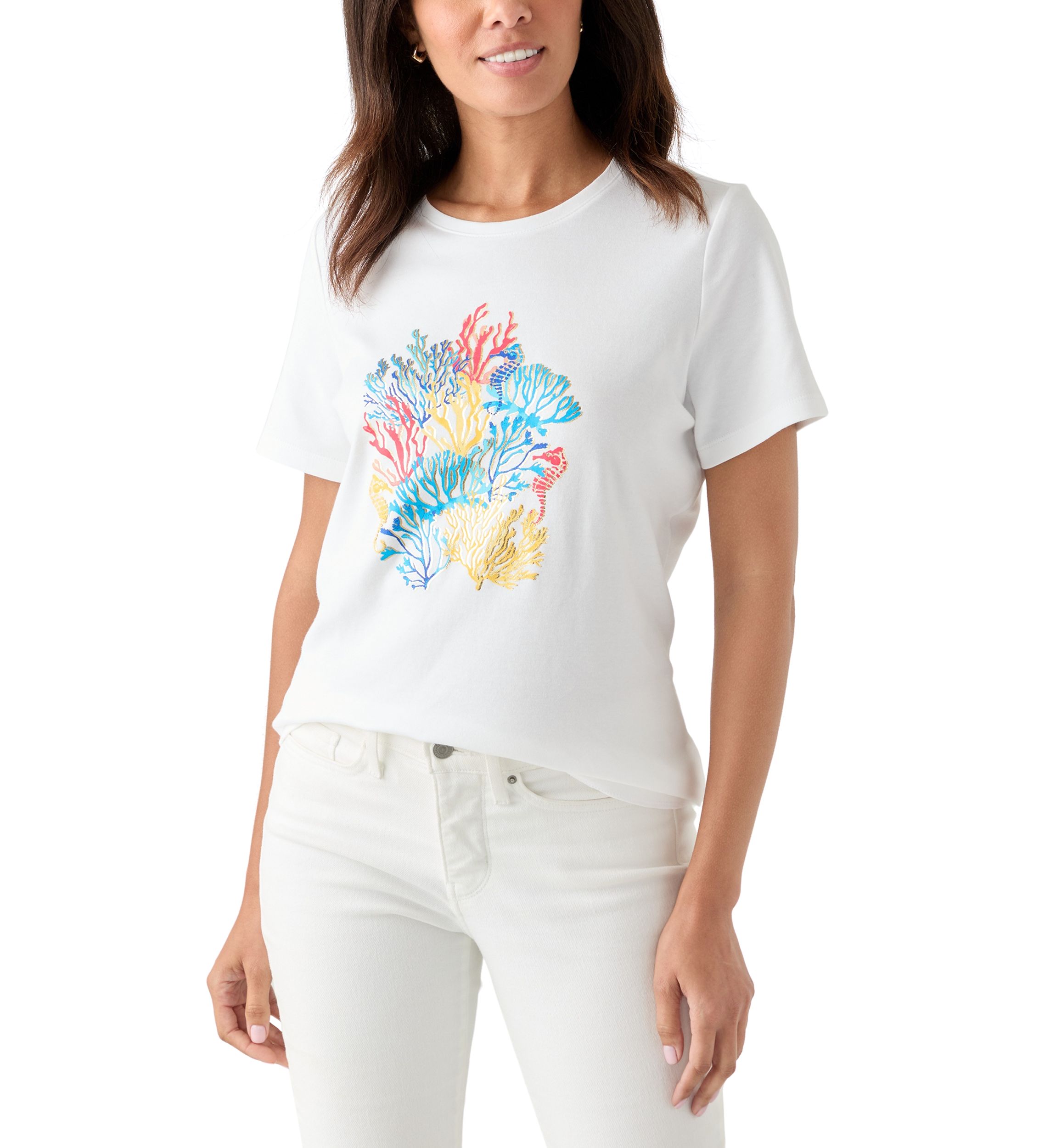 Womens Graphic Crew Neck T-Shirt