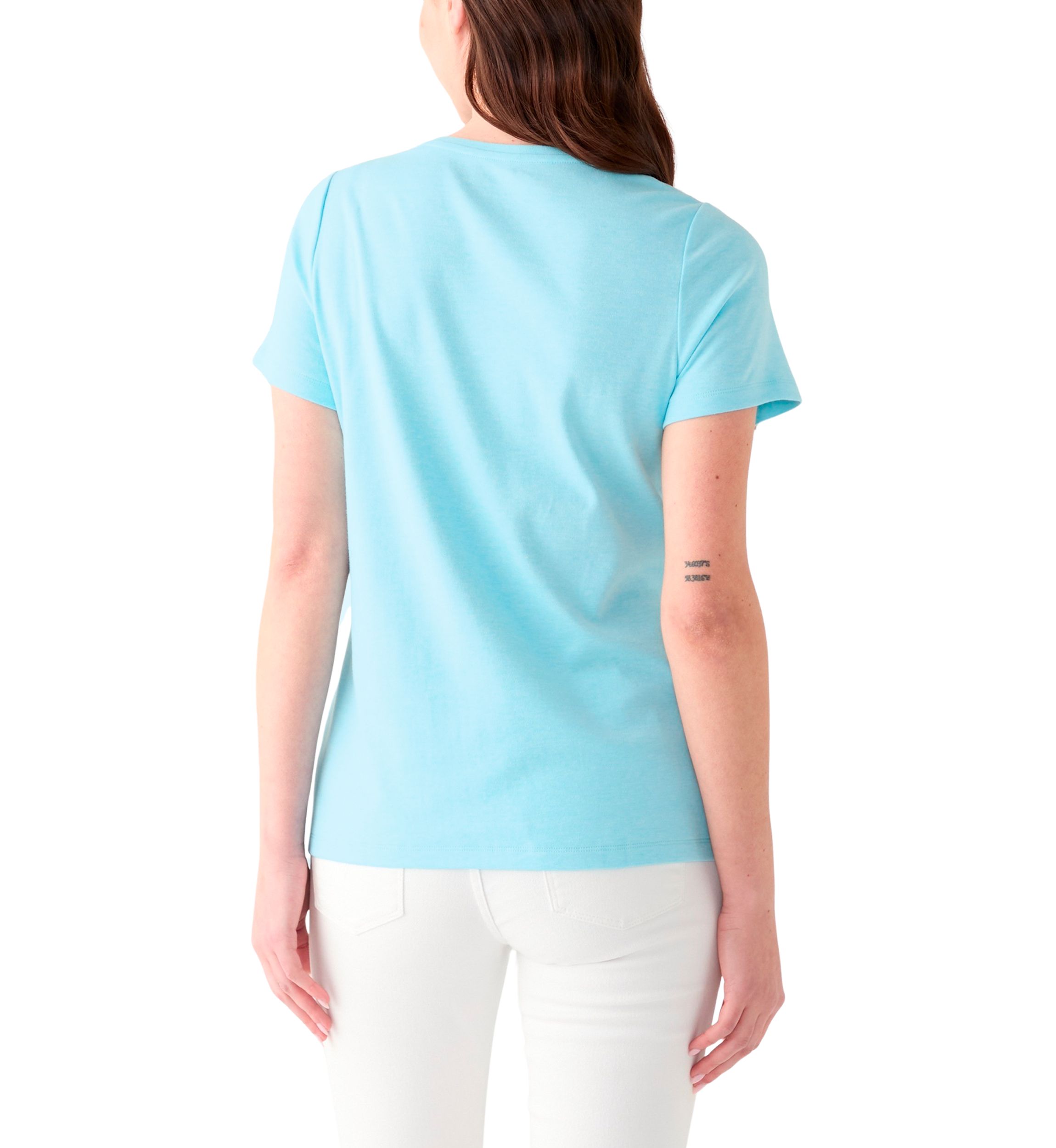 Womens Short Sleeve Crew Neck Graphic T-Shirt