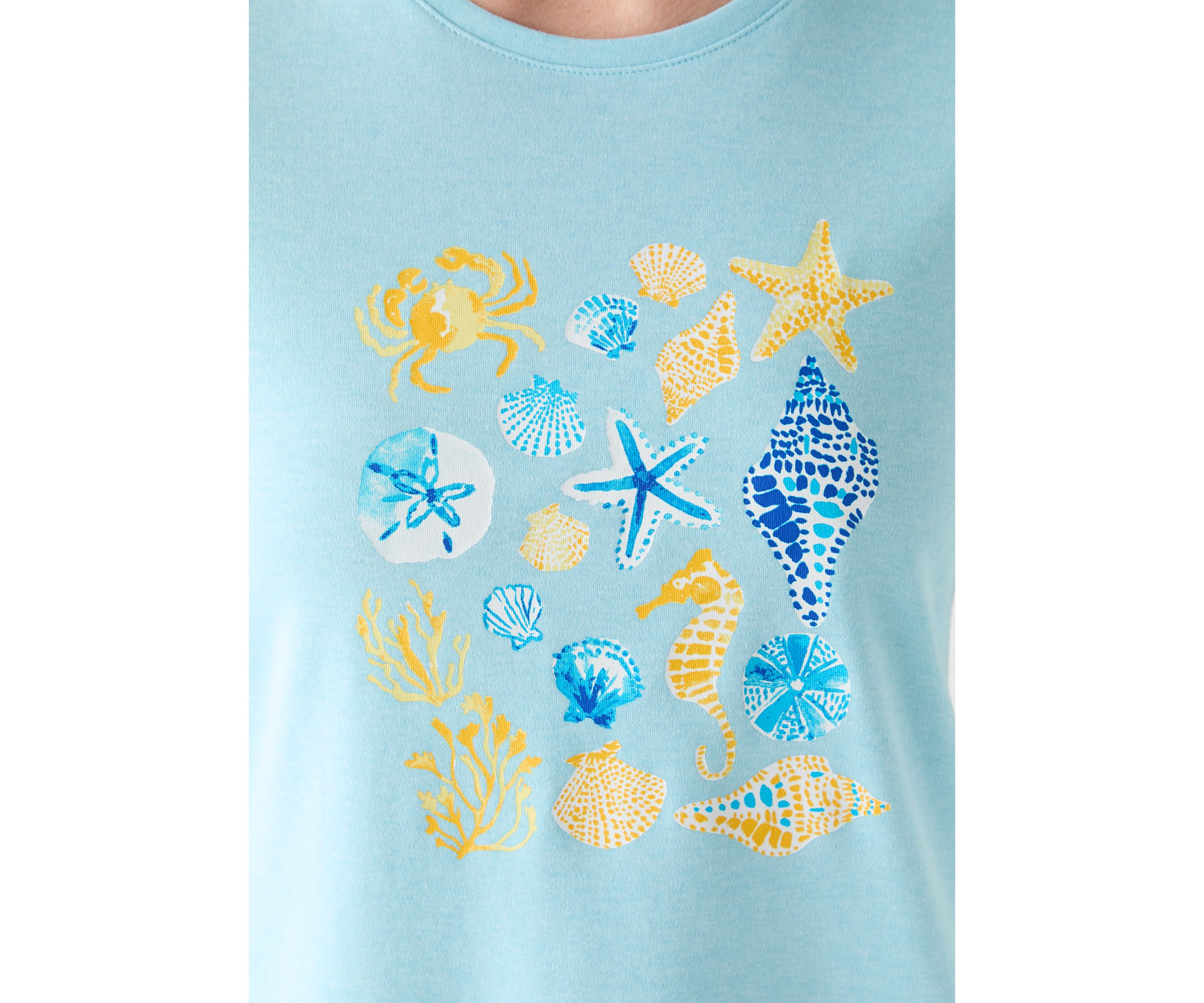 Womens Short Sleeve Crew Neck Graphic T-Shirt