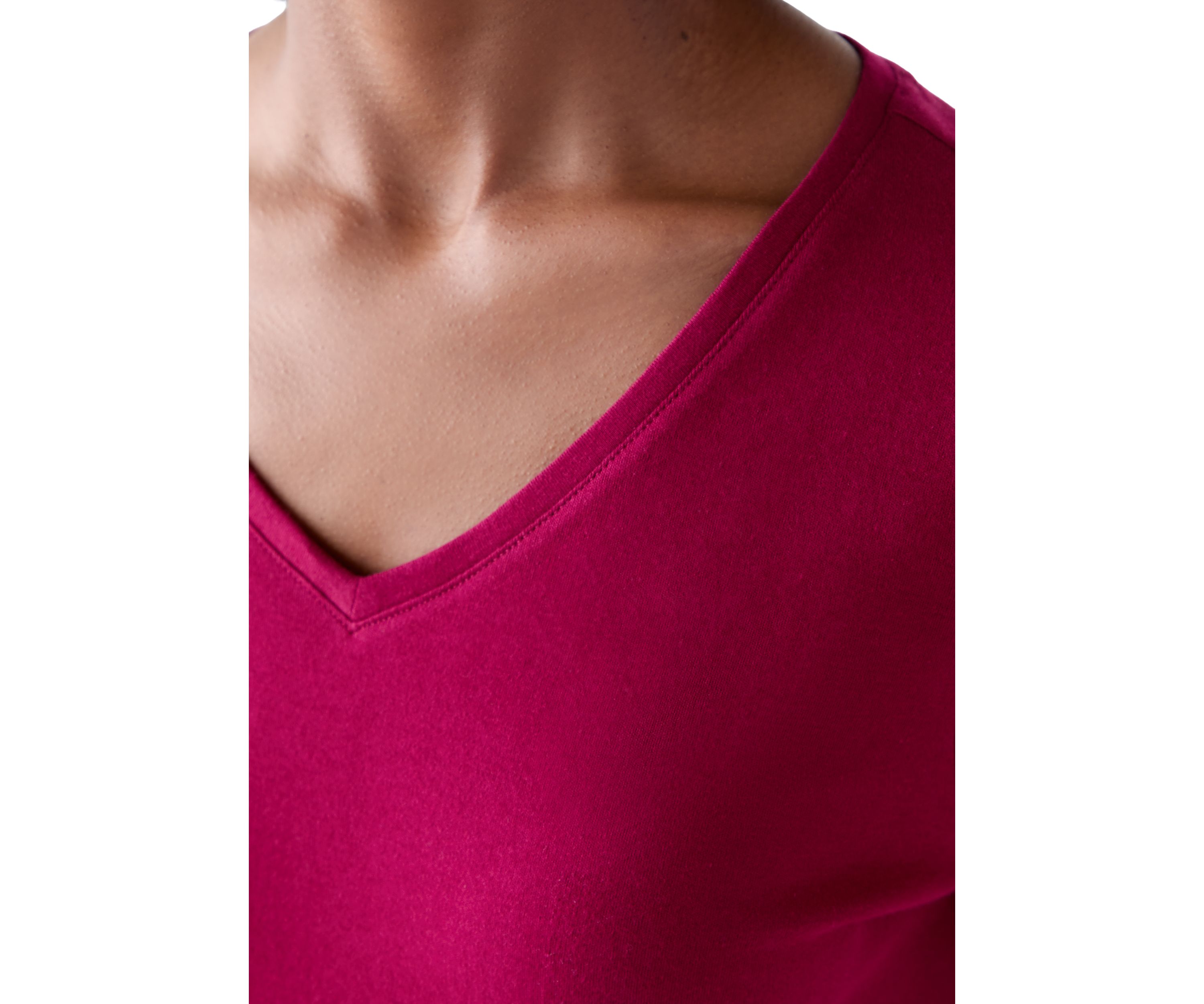 Womens Three-Quarter V-Neck T-Shirt