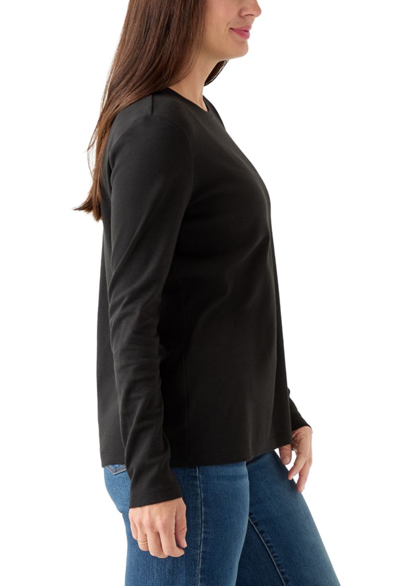 Womens Long Sleeve Crew Neck T-Shirt