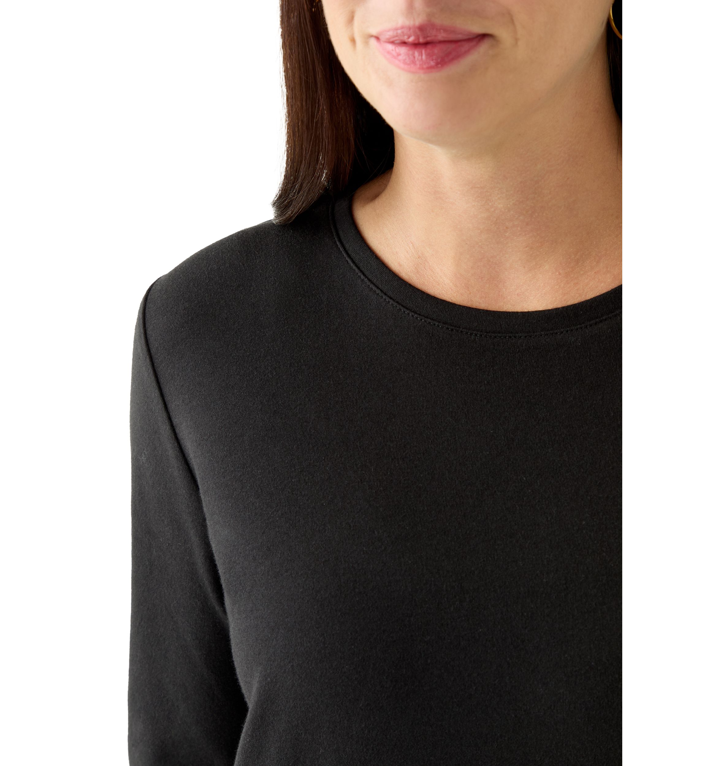 Womens Long Sleeve Crew Neck T-Shirt