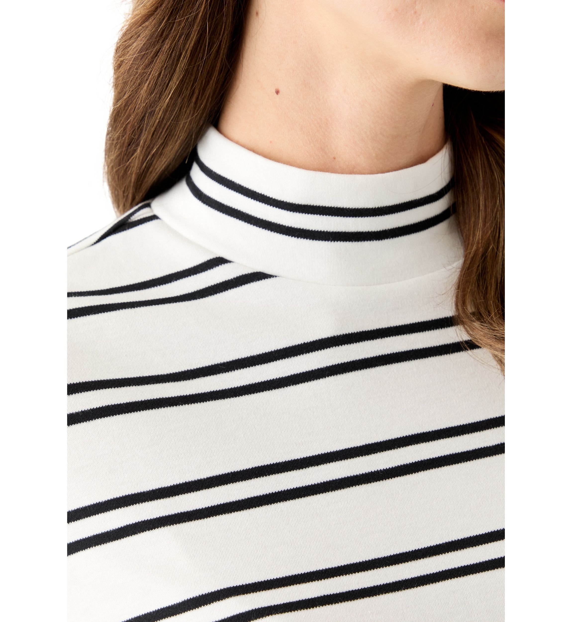 Womens Long Sleeve Mock Neck Shirt