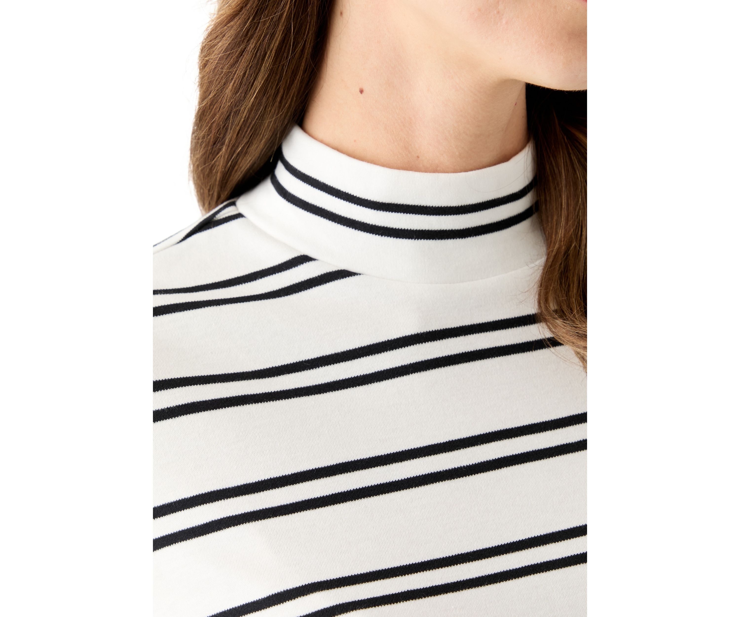 Womens Long Sleeve Mock Neck Shirt