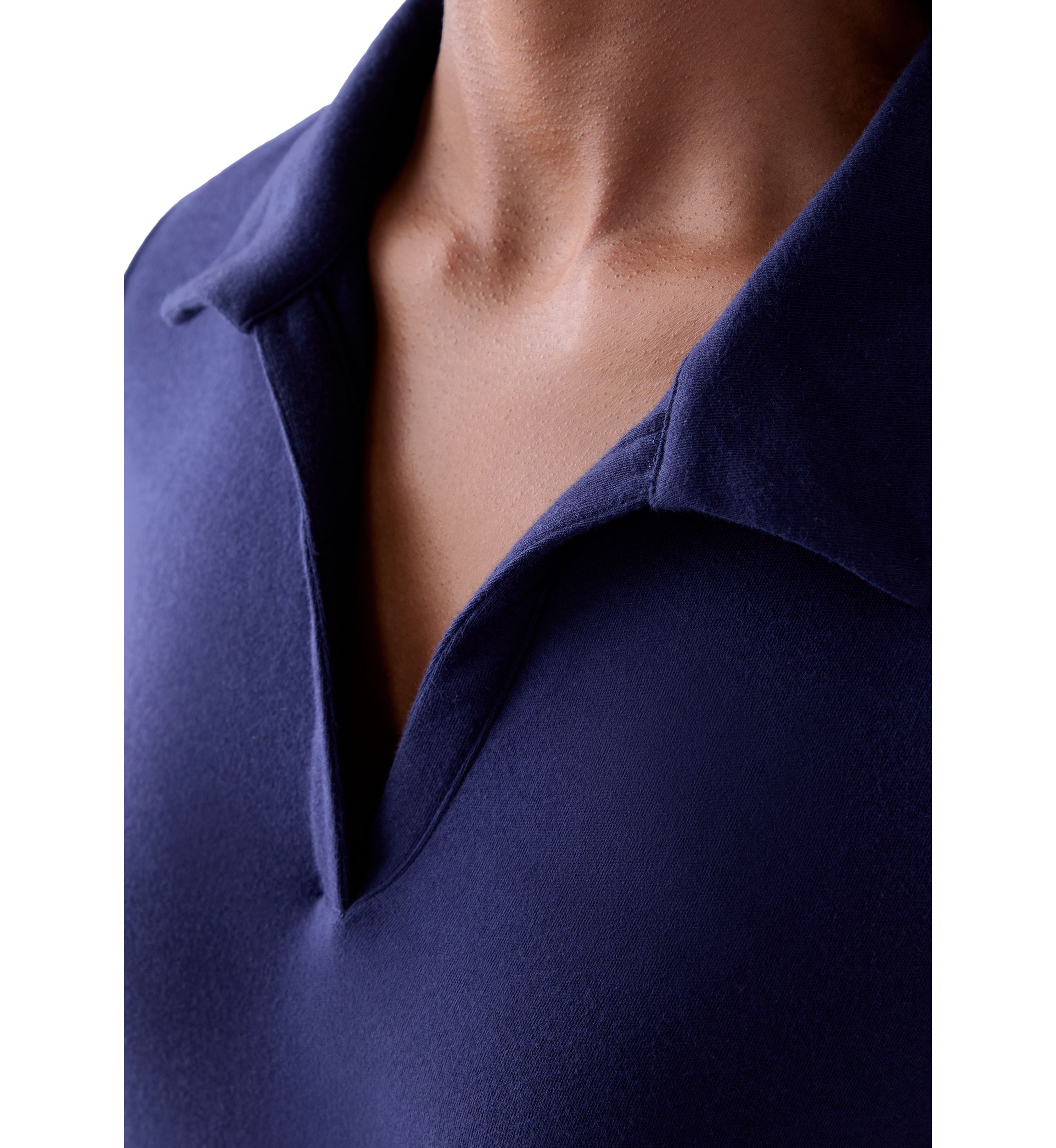 Womens Three-Quarter Sleeve Polo Tunic