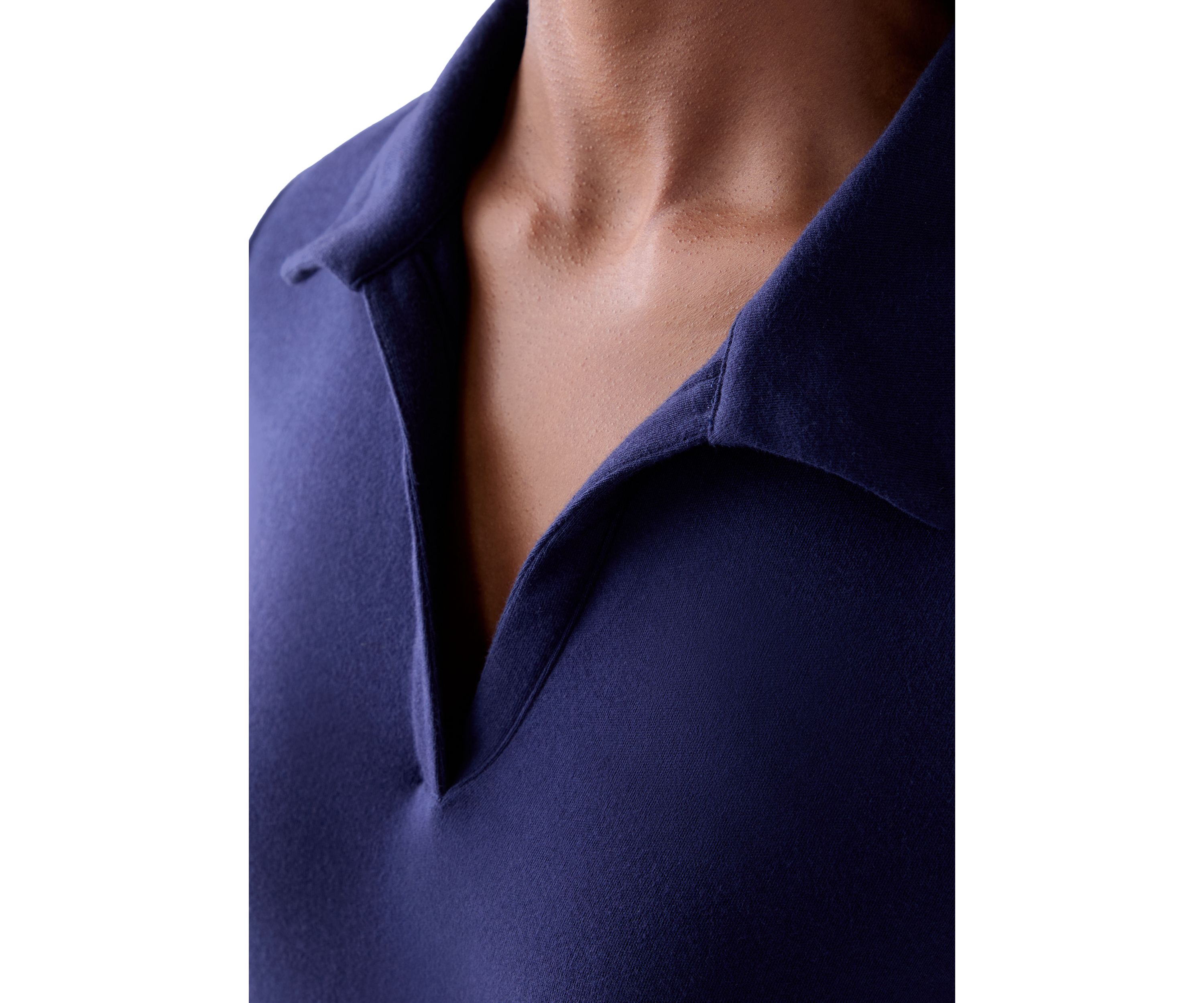 Womens Three-Quarter Sleeve Polo Tunic