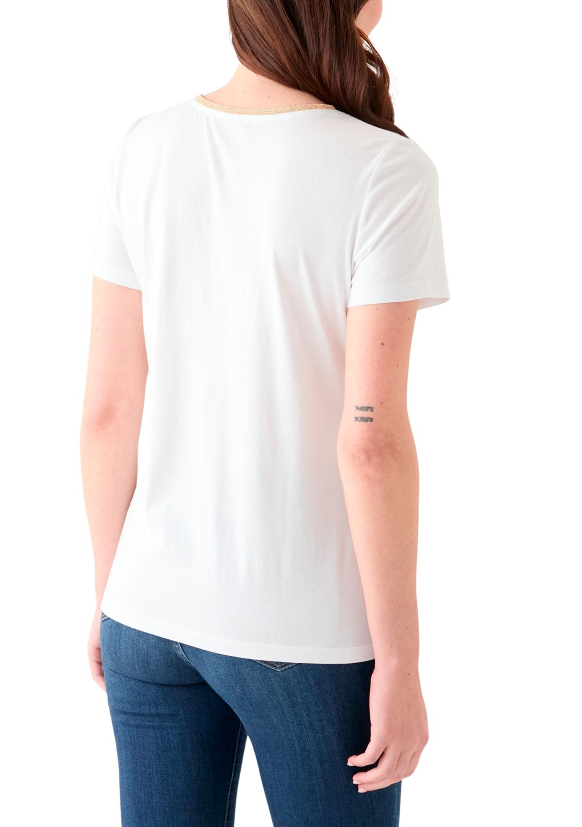 Womens Short Sleeve V-Neck T-Shirt