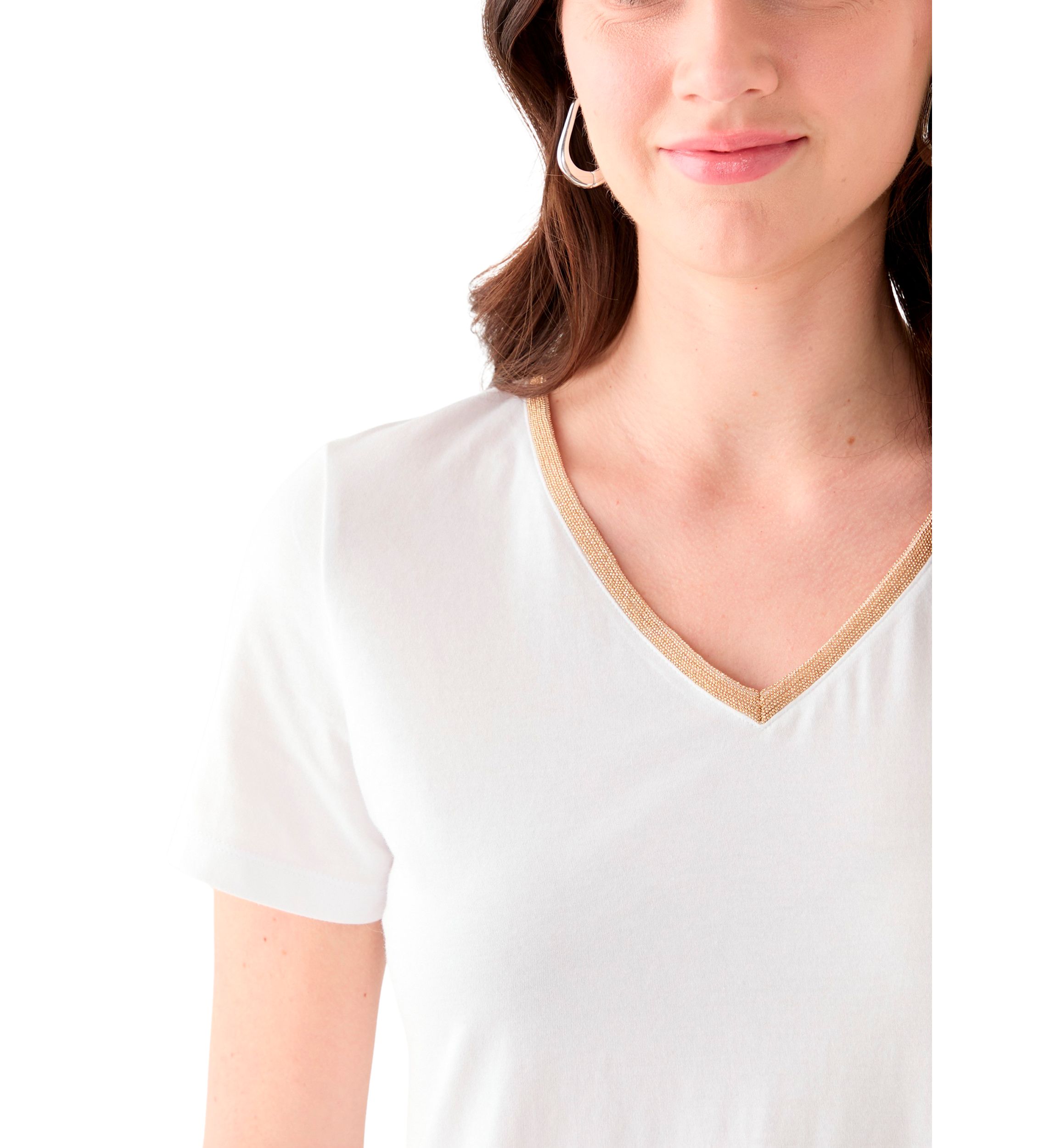 Womens Short Sleeve V-Neck T-Shirt