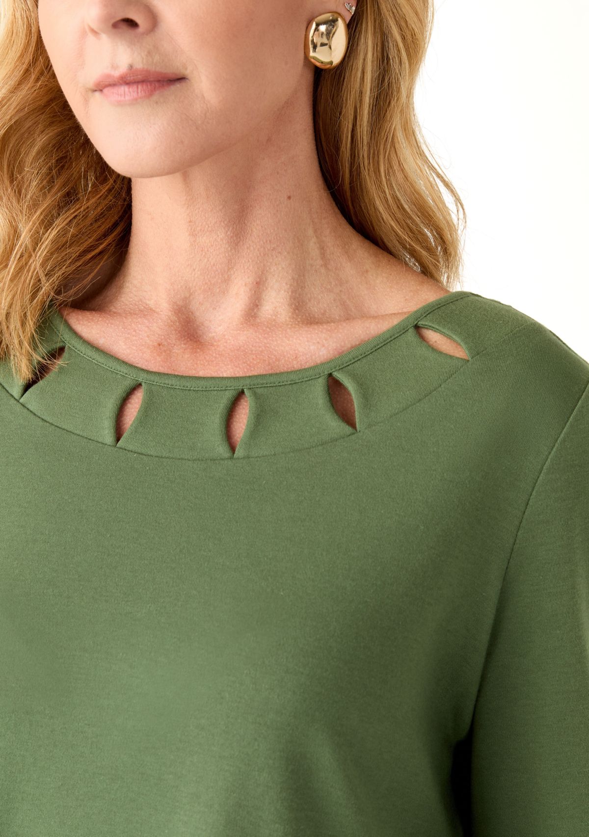 Womens Cutout Detail Top