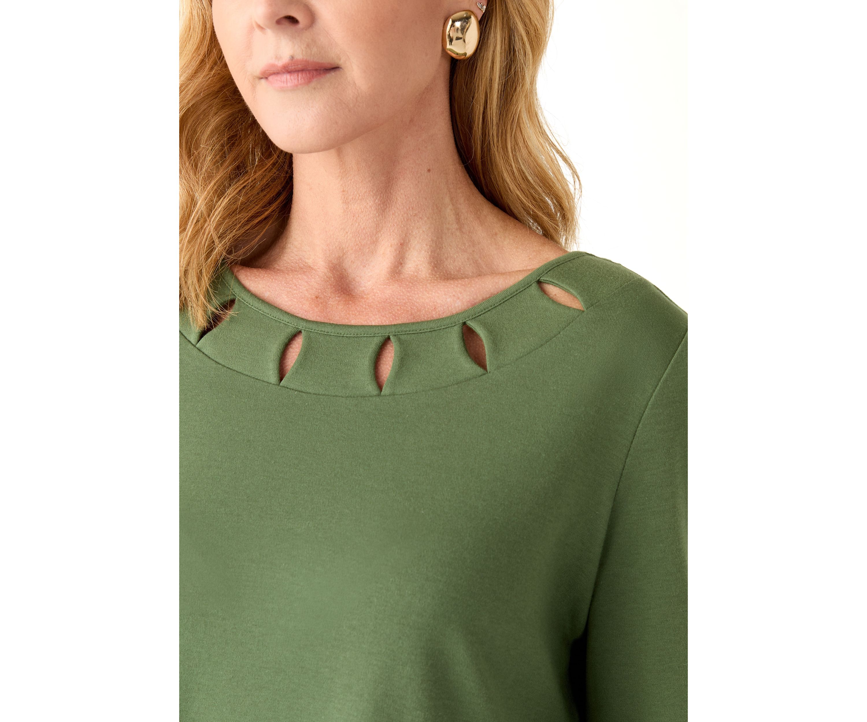 Womens Cutout Detail Top
