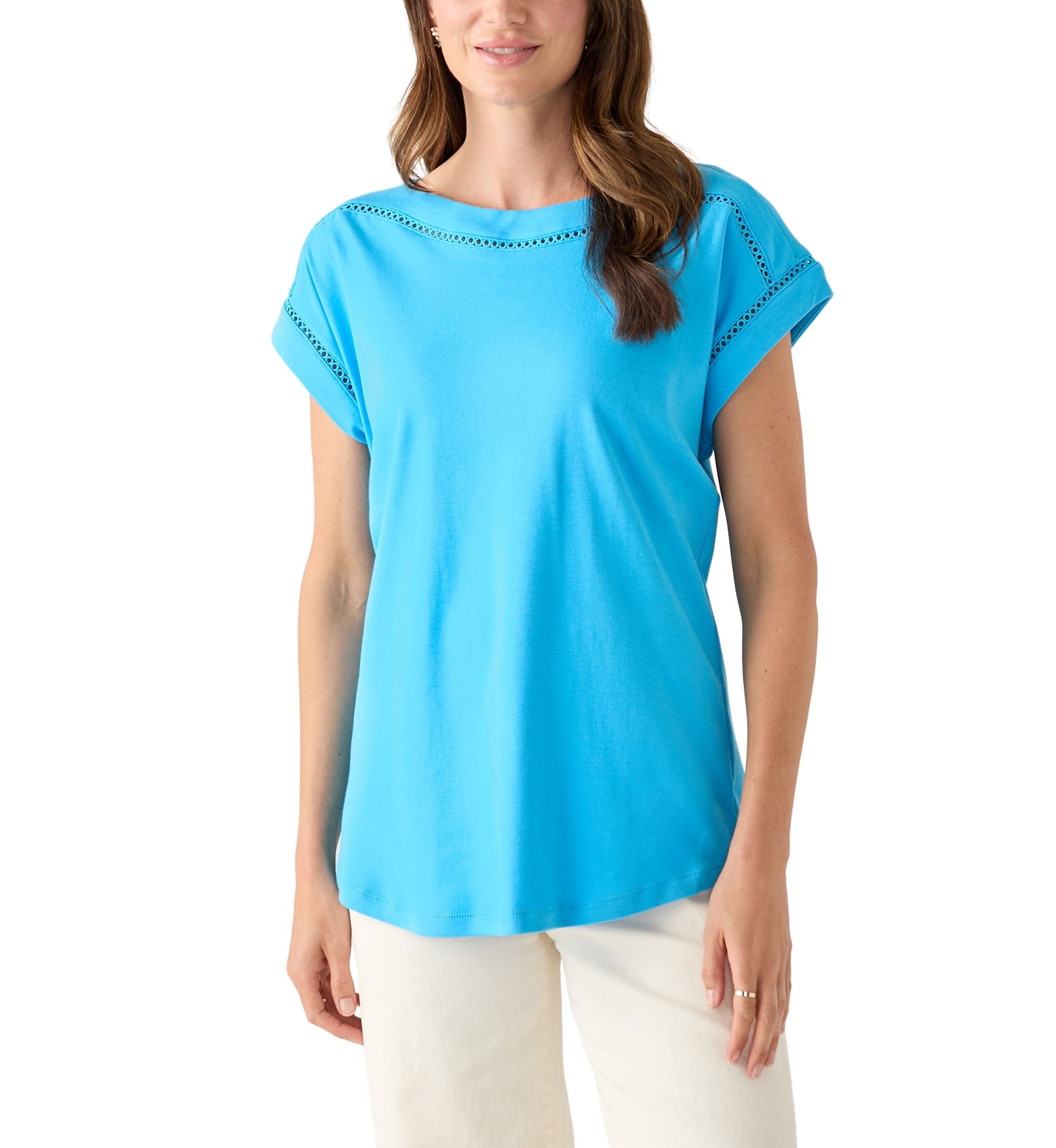 Womens Inset Trim T-Shirt